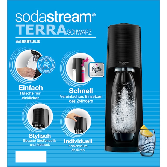 SodaStream Wassersprudler »TERRA Bundle Vorteilspack«, (Set, 7 tlg.) online  bestellen | BAUR