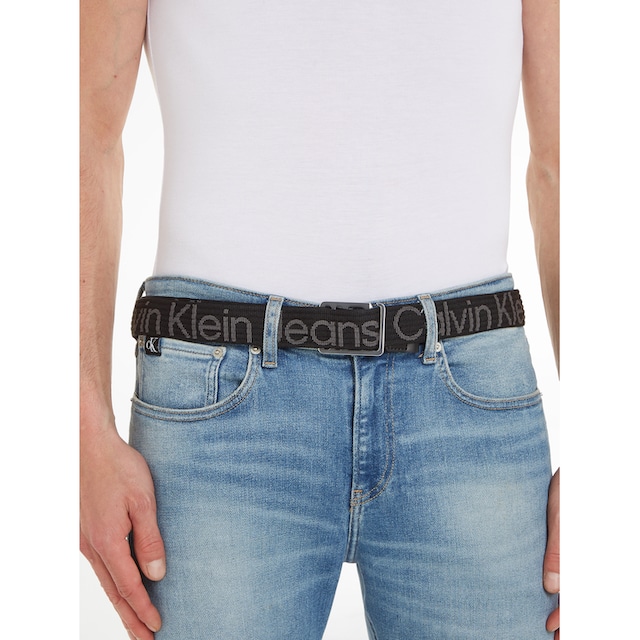 Black Friday Calvin Klein Jeans Synthetikgürtel »SLIDER LOGO WEB LTHR BELT  35MM« | BAUR