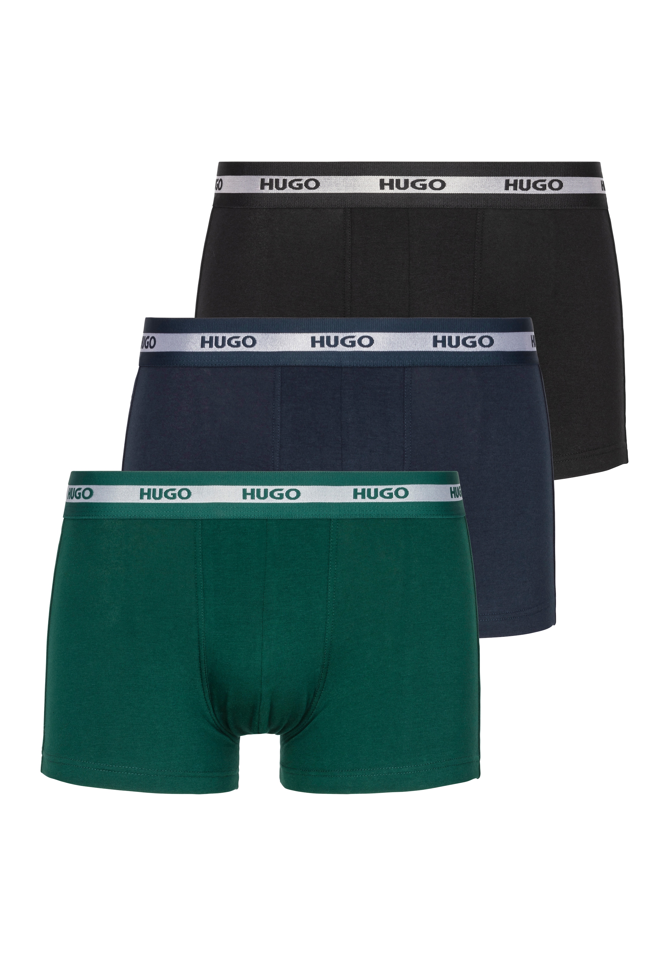 HUGO Underwear Trunk "TRUNK TRIPLET", (Packung, 3 St.), mit elastischem Bund