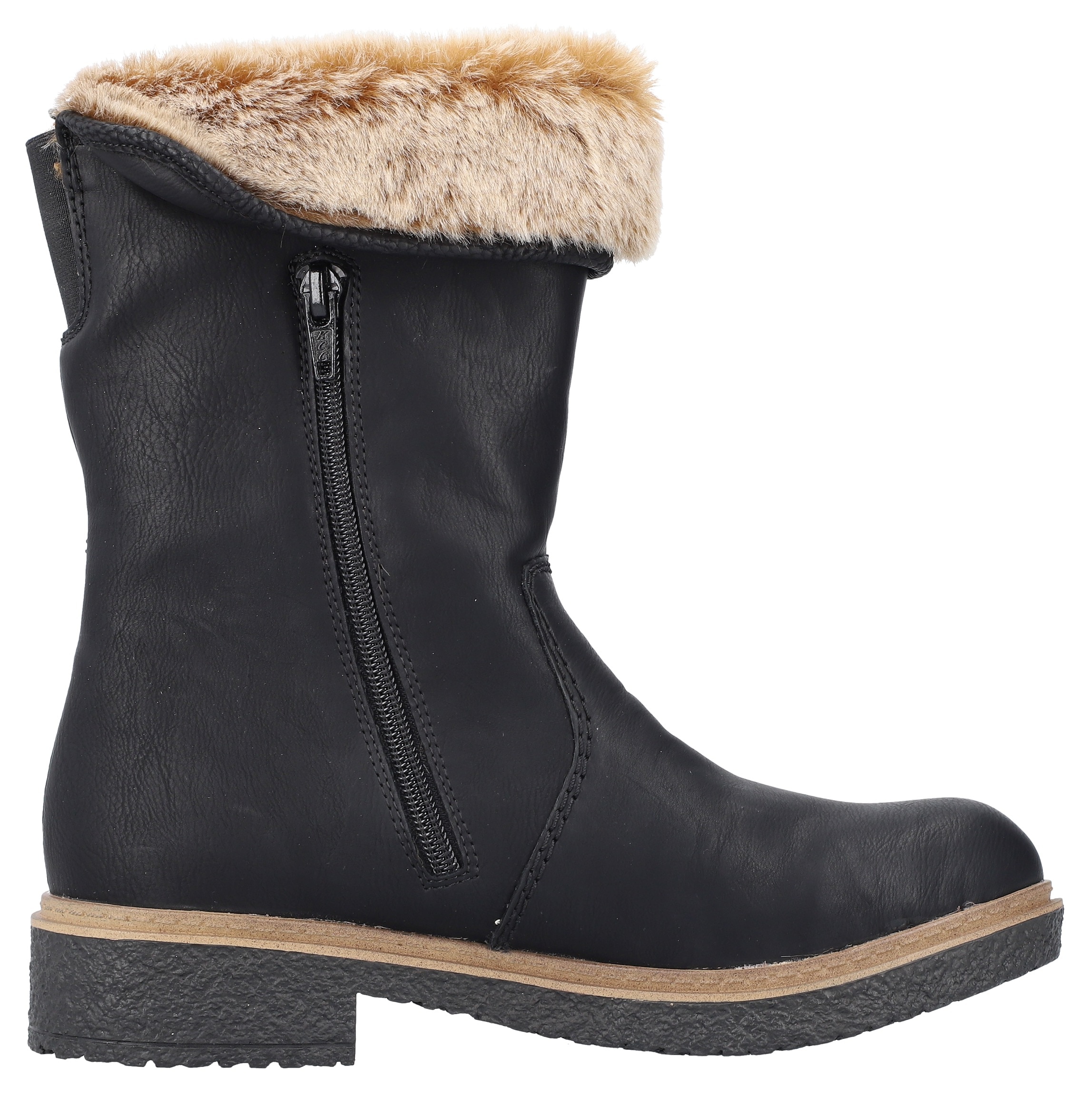 Rieker Winterstiefelette, Winterboots, Warmfutter, Blockabsatz, mit Innenreißverschluss