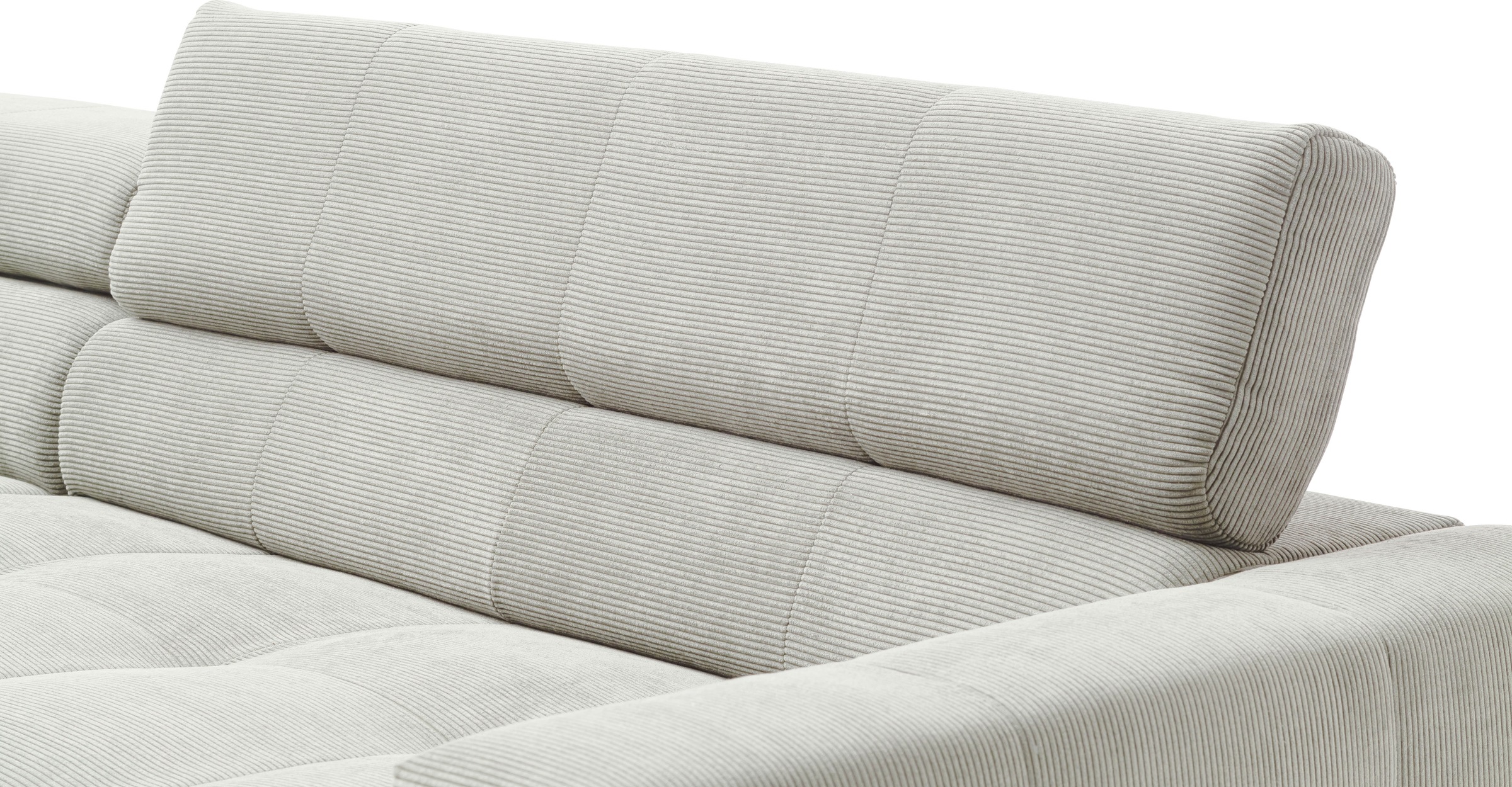 Places of Style Ecksofa »Cleveland, L-Form, incl. Kopfteilverstellung, Breite 276 cm«, wahlweise elektrischer Sitzvorzug