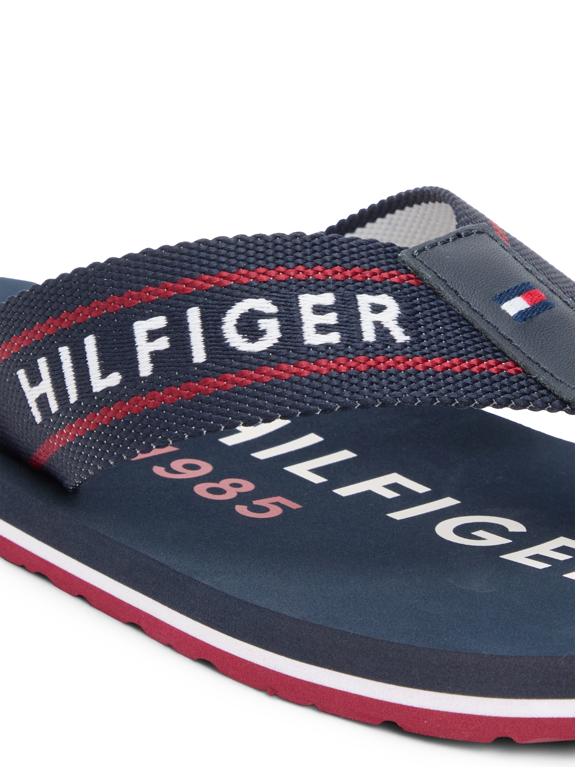 Tommy Hilfiger Zehentrenner "SPORTY HILFIGER BEACH SANDAL" Sommerschuh, Str günstig online kaufen