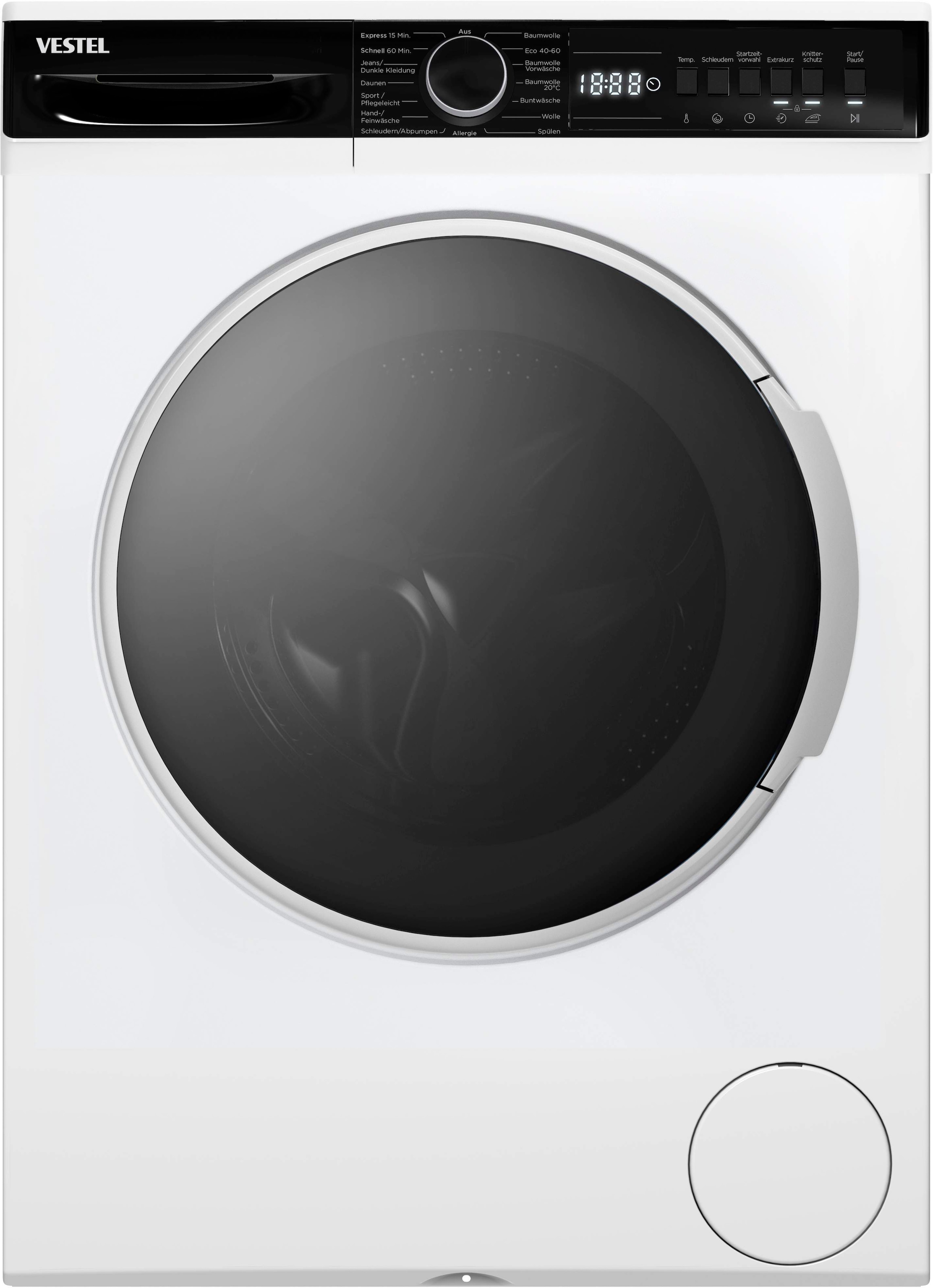 VESTEL Waschmaschine »VG-WFT2843WA«, 8 kg, 1400 U/min