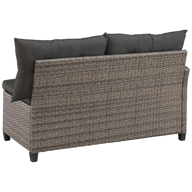 KONIFERA Gartenlounge-Set »Keros Premium«, (20 tlg.), Ecklounge, 2 Hocker,  Sessel, Tisch, Polyrattan | BAUR