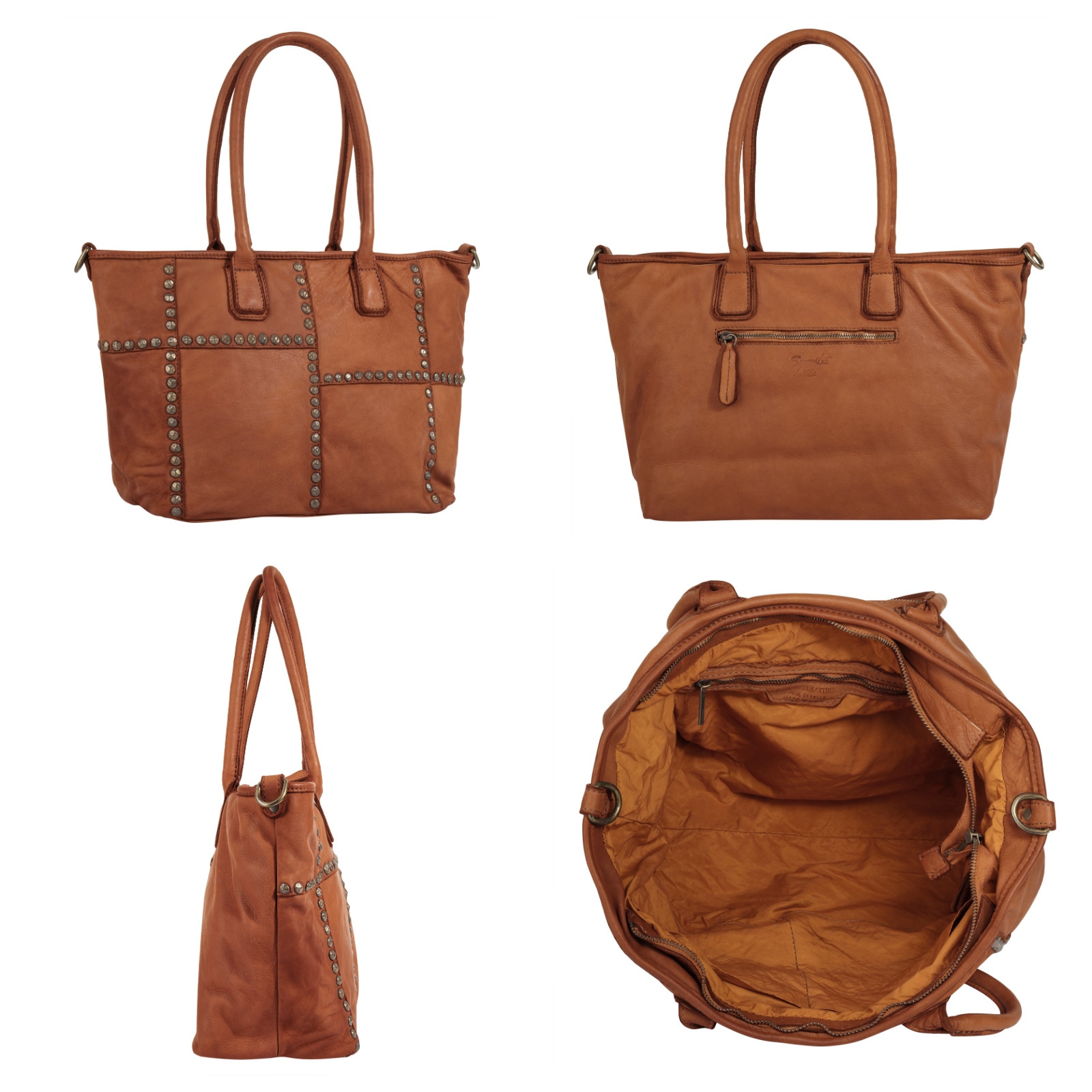 Samantha Look Shopper, echt Leder, Made in Italy