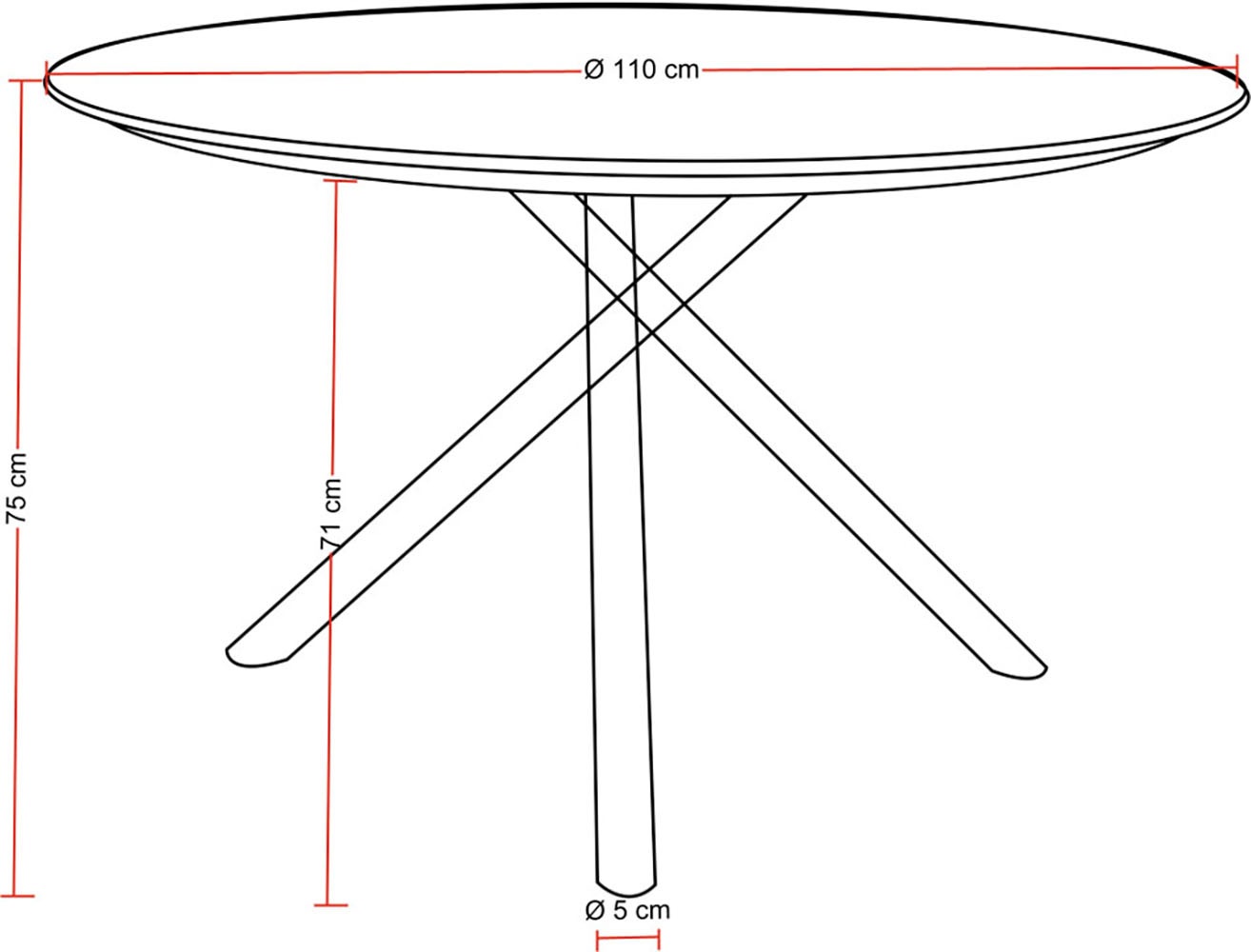 Destiny Garten-Essgruppe »TORNO BARLETTA« Set, 5 tlg. Essgruppe 4 Se + Tisch 110 cm rund, grau