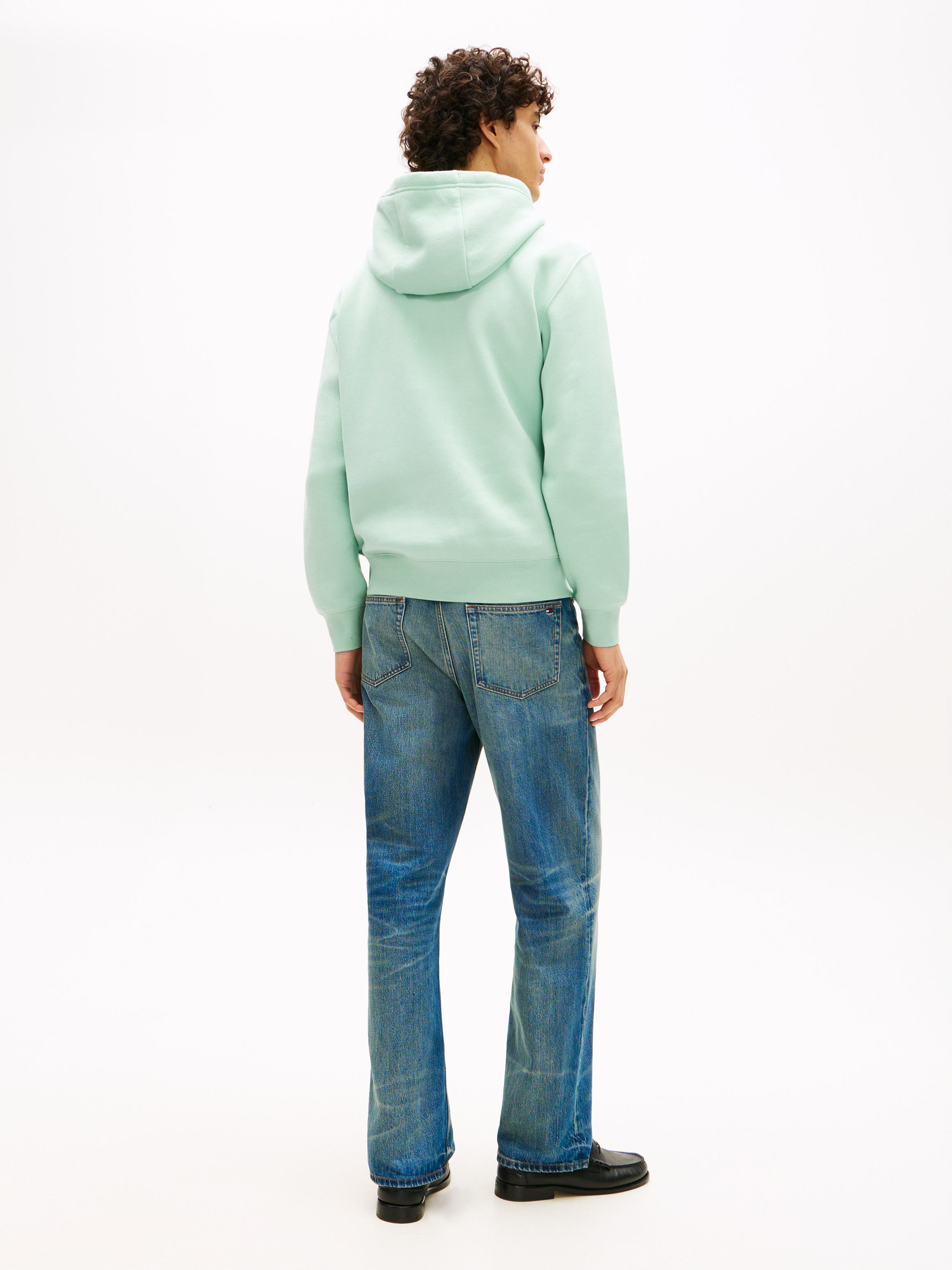 Tommy Hilfiger Sweat à Capuche Brand Love Mono Stack Crushed Mint M 3
