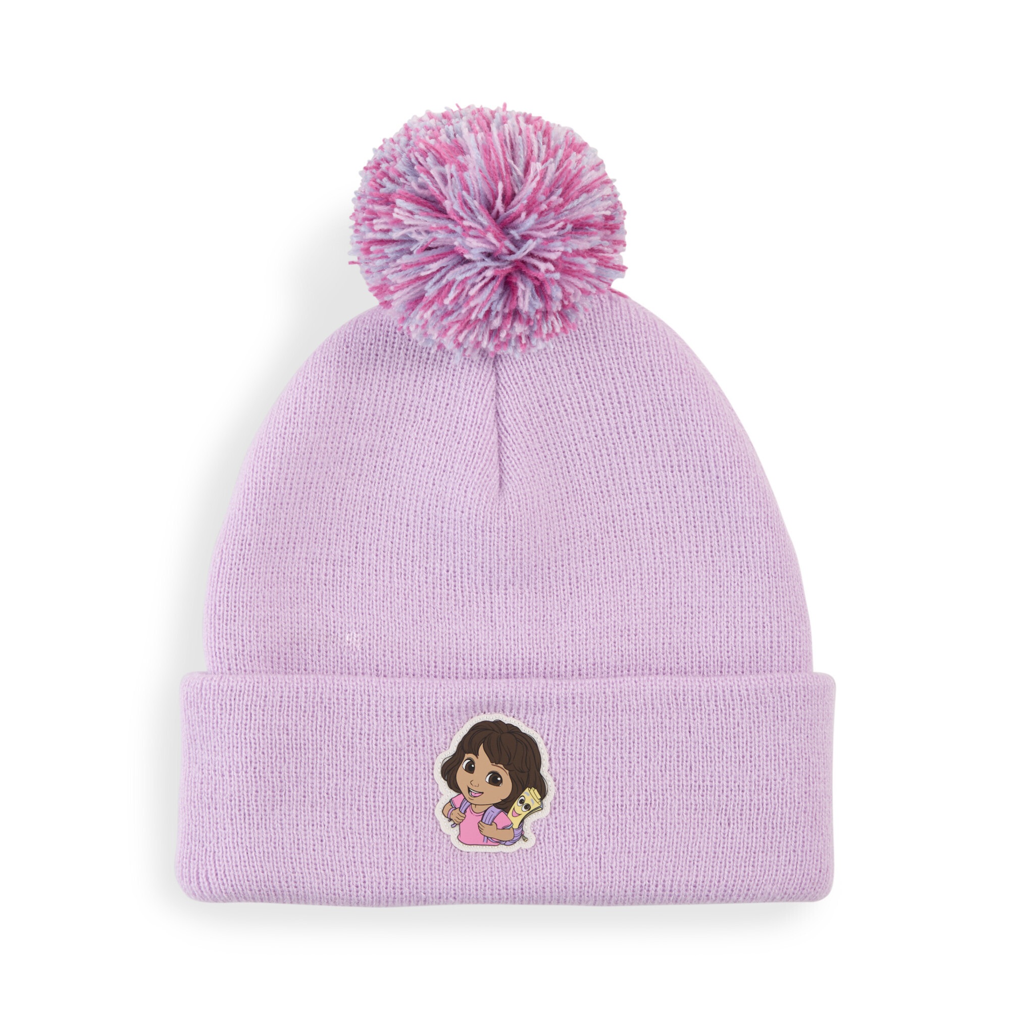 PUMA Jungen Beanie "PUMA x DORA THE EXPLORER Mid Crown Bommelmütze Kinder"mauve glow pink, Gr. 1, Obermaterial: 100% Polyacryl. Futter: 100%