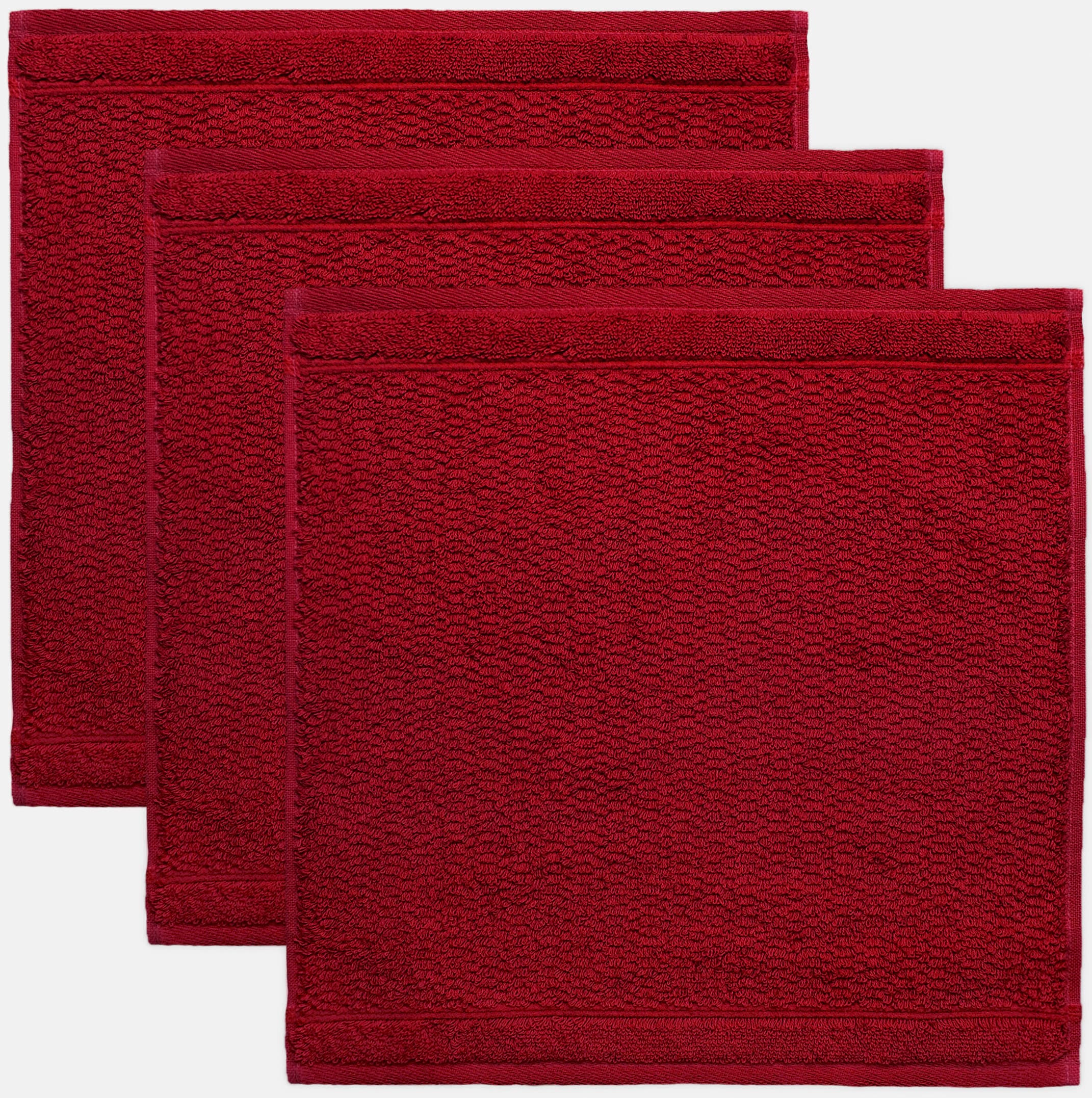 Seiftuch, B:30cm L:30cm, rot, MÖVE FOR FROTTANA, Baumwolle, Waschlappen, "Pearl", mit Perloptik