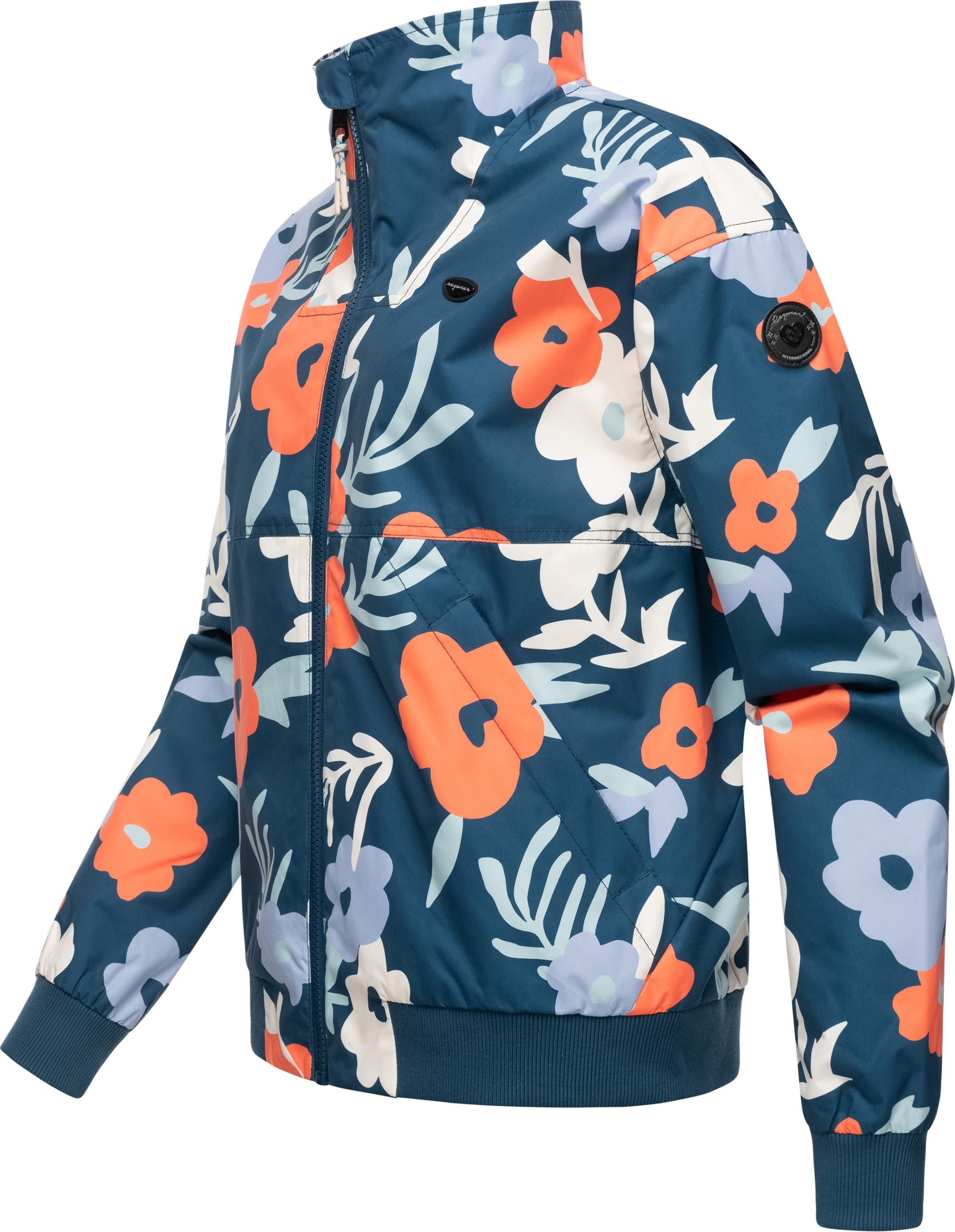 Ragwear Outdoorjacke »Goona Print«, ohne Kapuze, Oversize Übergangsjacke mit modischem Allover-Print