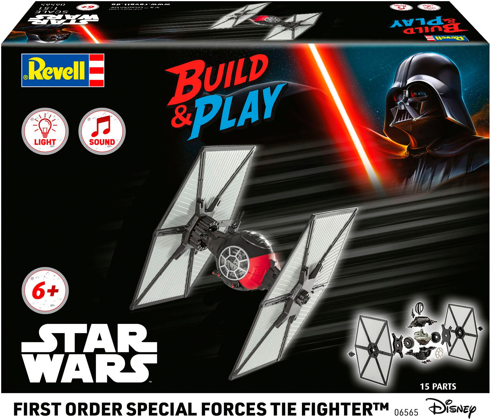 Revell® Modellbausatz »Build&Play, Star Wars First Order Special TIE Forces«, mit Licht & Sound