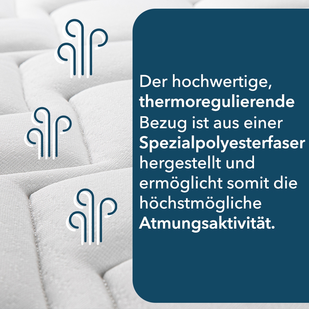 DI QUATTRO Komfortschaummatratze »23cm hohe Wendematratze mit zwei Härtegraden«, 23 cm hoch, Raumgewicht: 30 kg/m³, (1 St., 1-tlg.), Matratze in H2+H3 & H4+H5, 90x200, 140x200 und weitere Größen