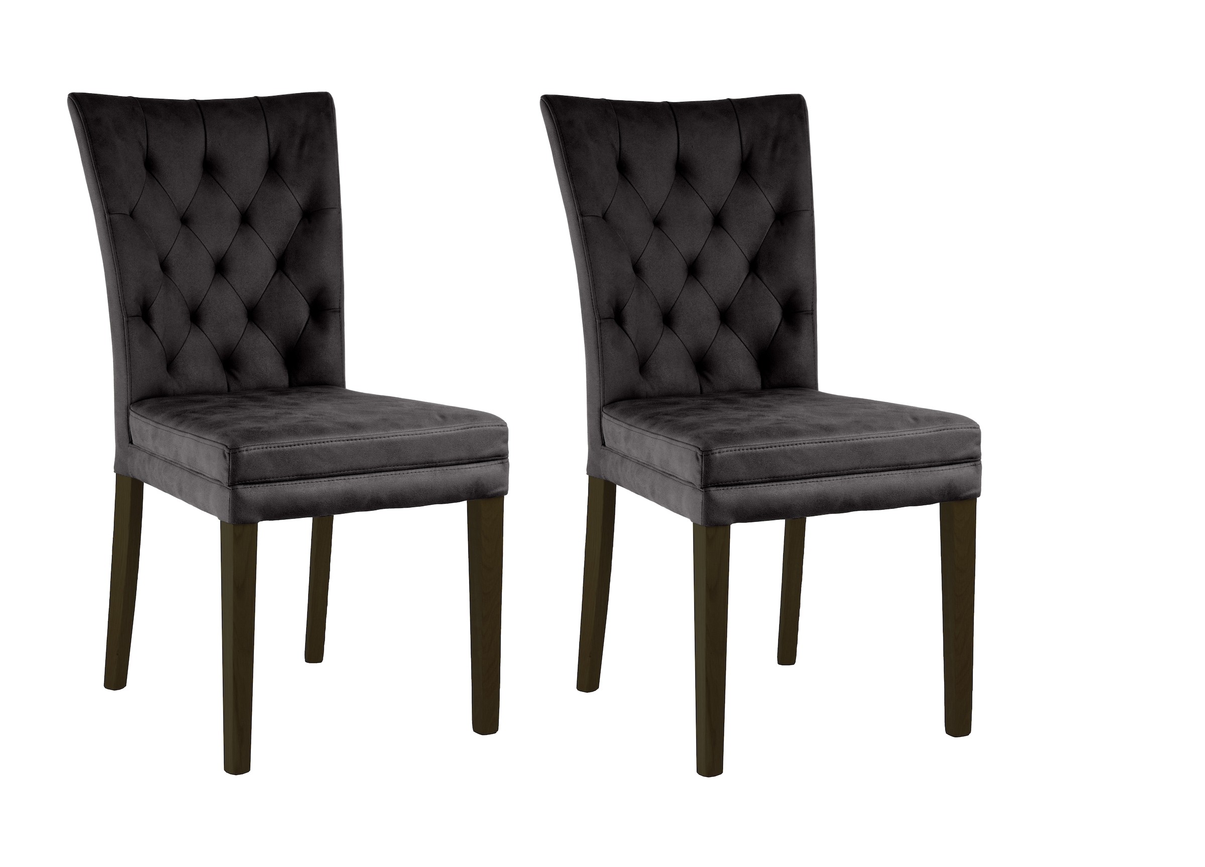Home affaire 4-Fußstuhl "Colorado" (Set) 2 Stk. Microfaser bequeme Polsteru günstig online kaufen