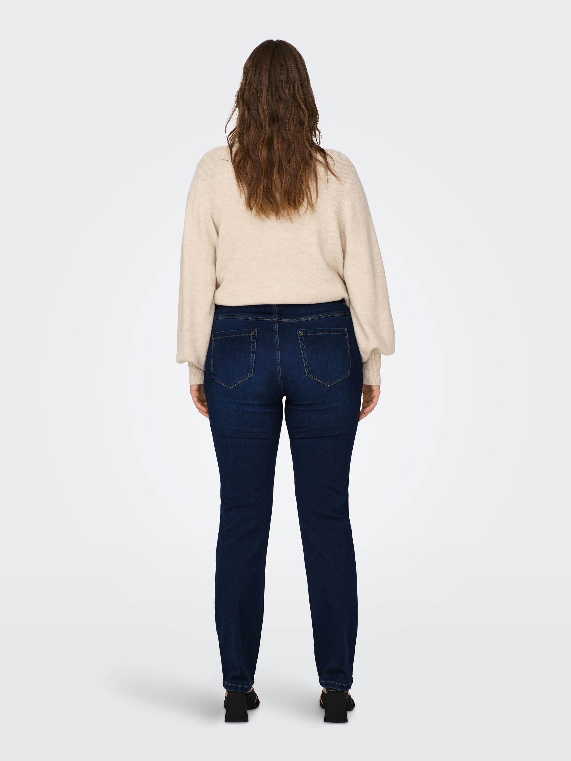 Carmakoma by Only Damen Jeans CARAUGUSTA HW STRAIGHT BJ61 - Straight Fit - günstig online kaufen