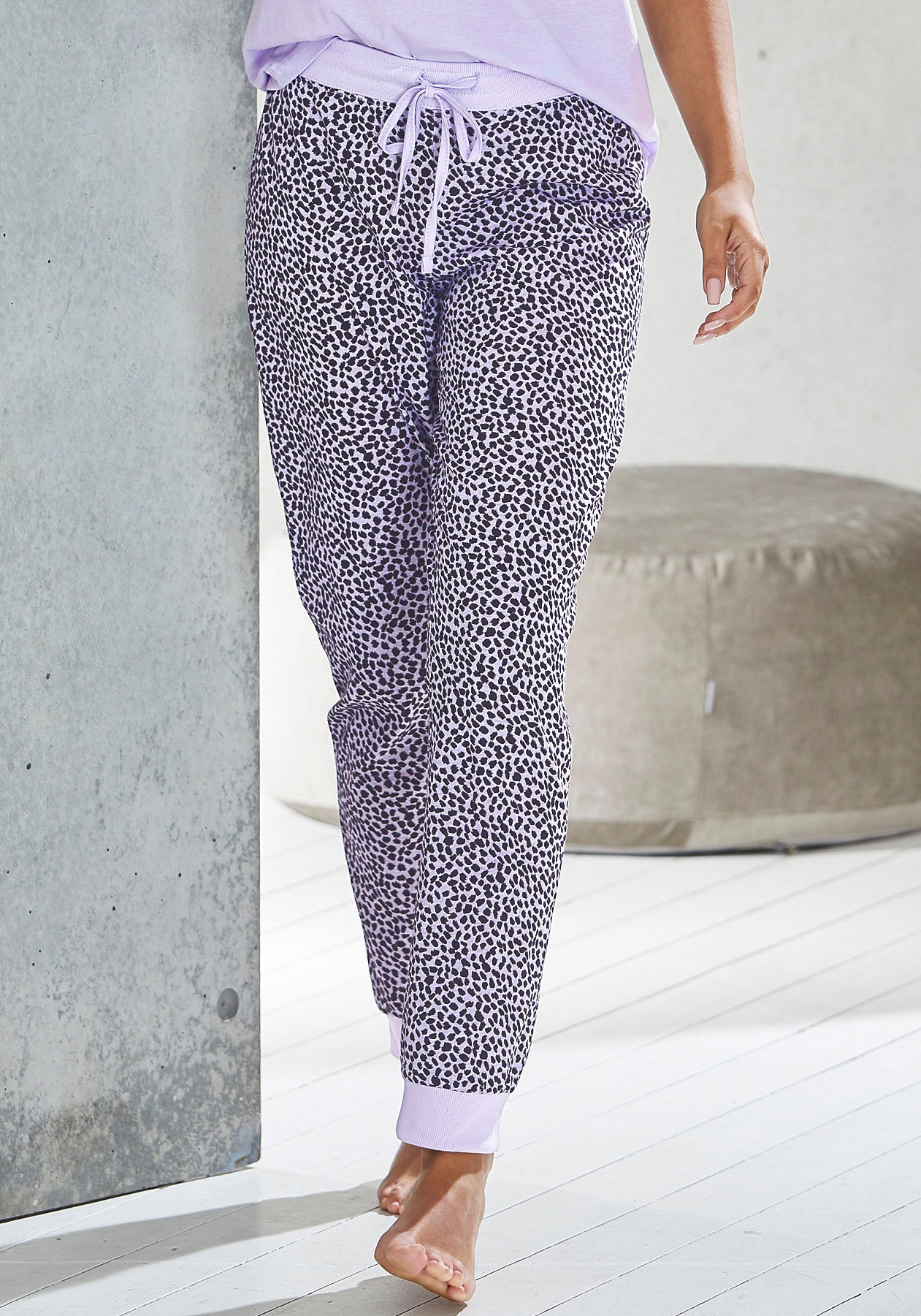 Vivance Dreams Schlafhose, mit Allover-Druck