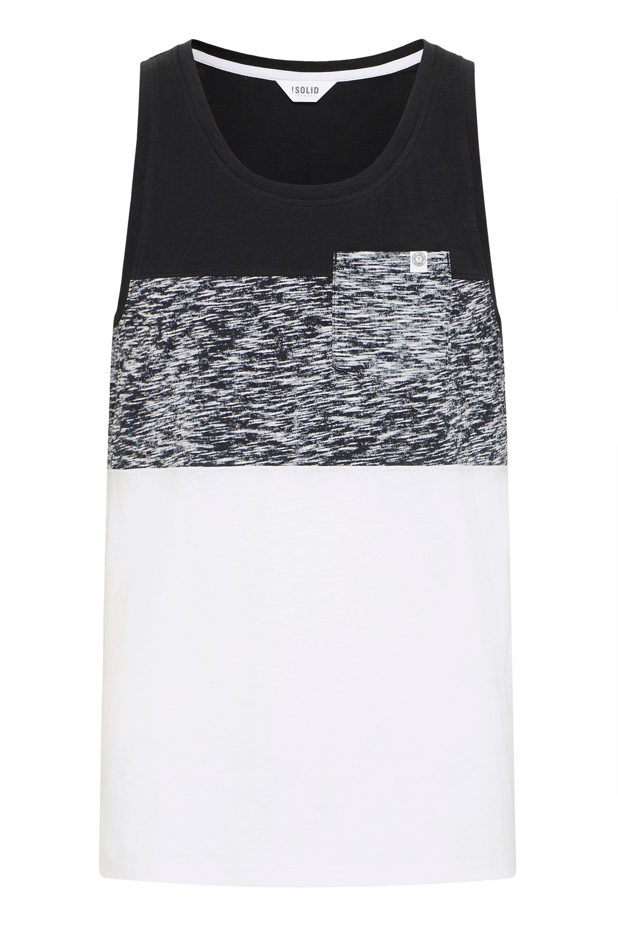 SOLID Herren Longtop "Tanktop SDSion", schwarz, Gr. XXL, Obermaterial: 100% Baumwolle CO., Tops