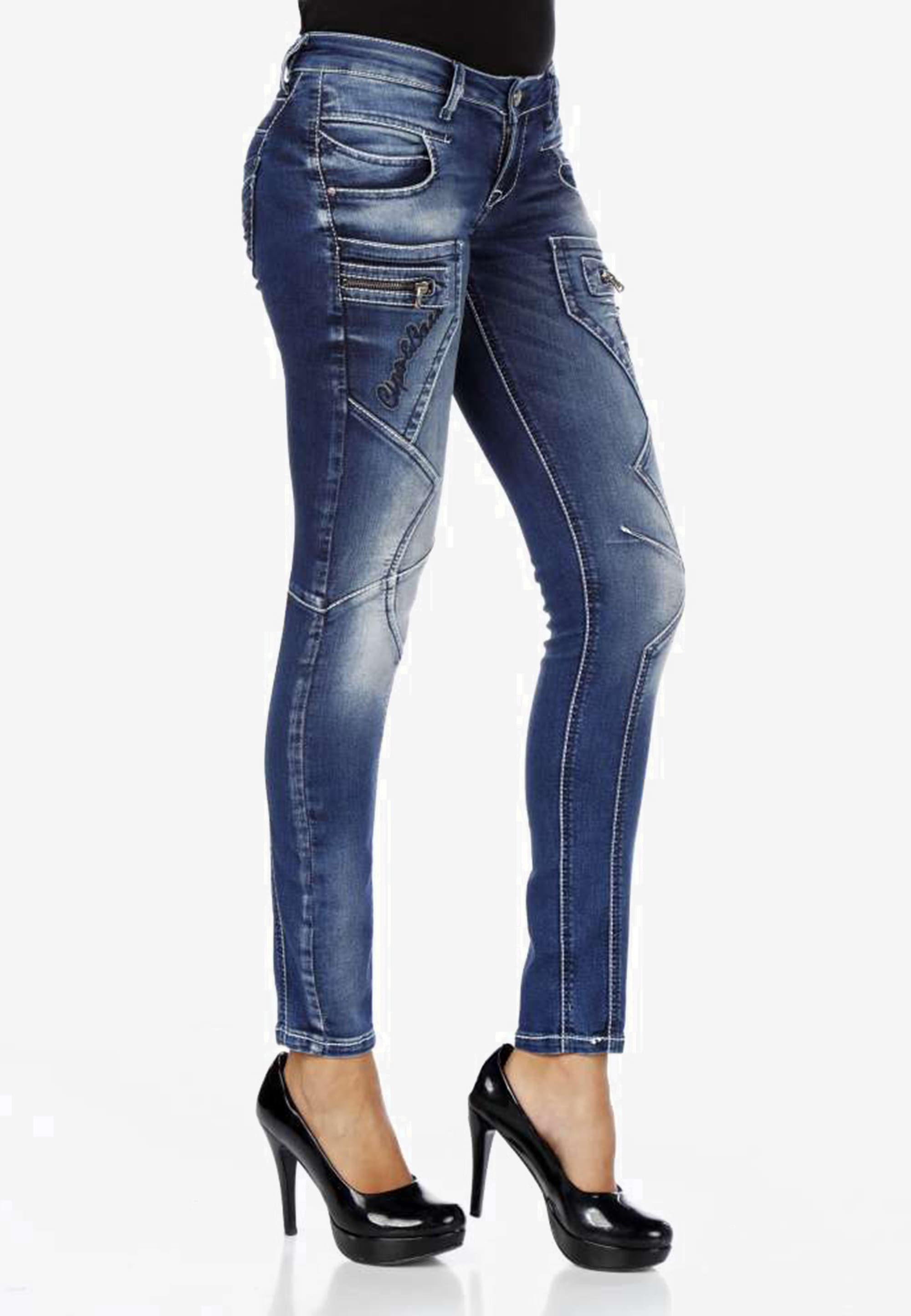 Cipo & Baxx Bequeme Jeans, mit niedriger Taille in Skinny Fİt