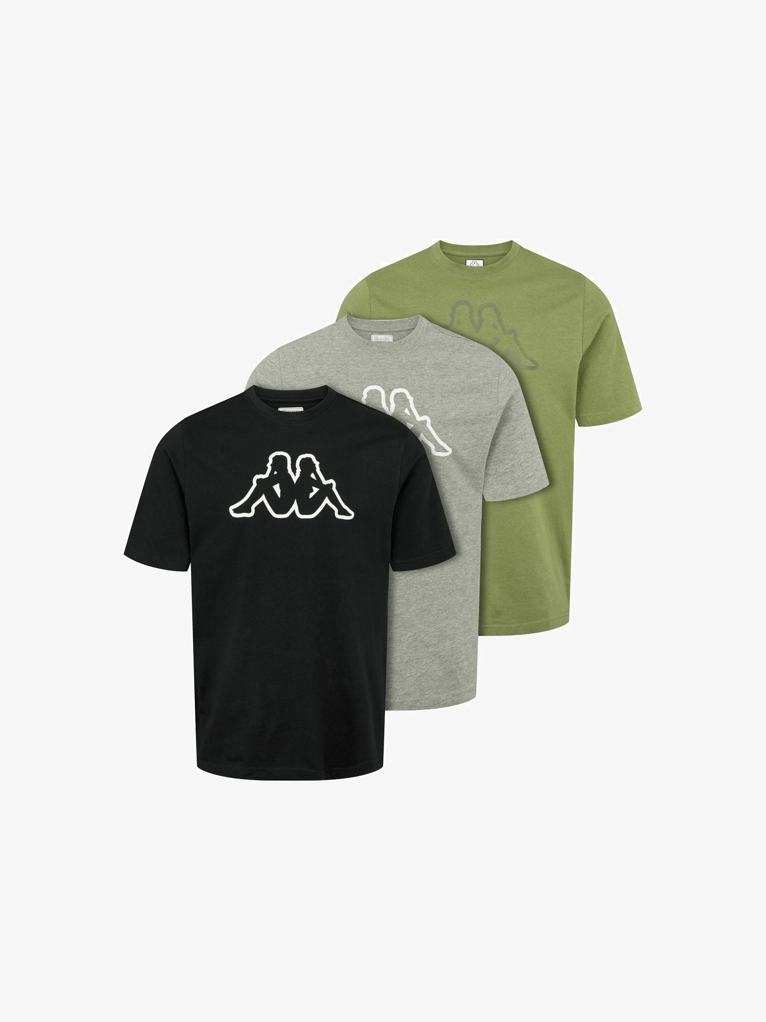 Kappa Kurzarmhemd "Kappa T-shirt Cromen 3-pack" günstig online kaufen