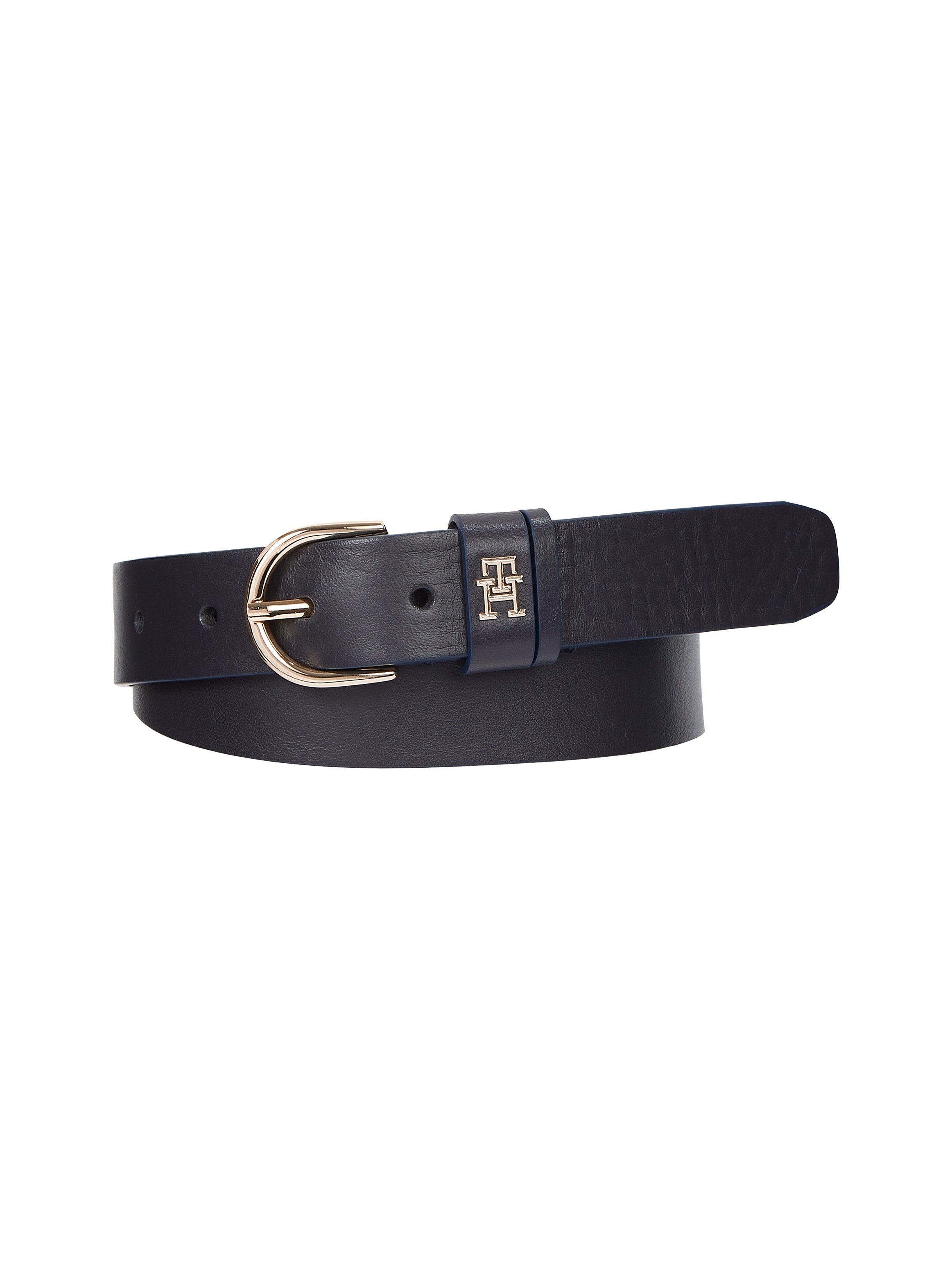 Tommy Hilfiger Ledergürtel »Essential Effortless 2.5 cm«, mit elegant abgerundeter Schnalle