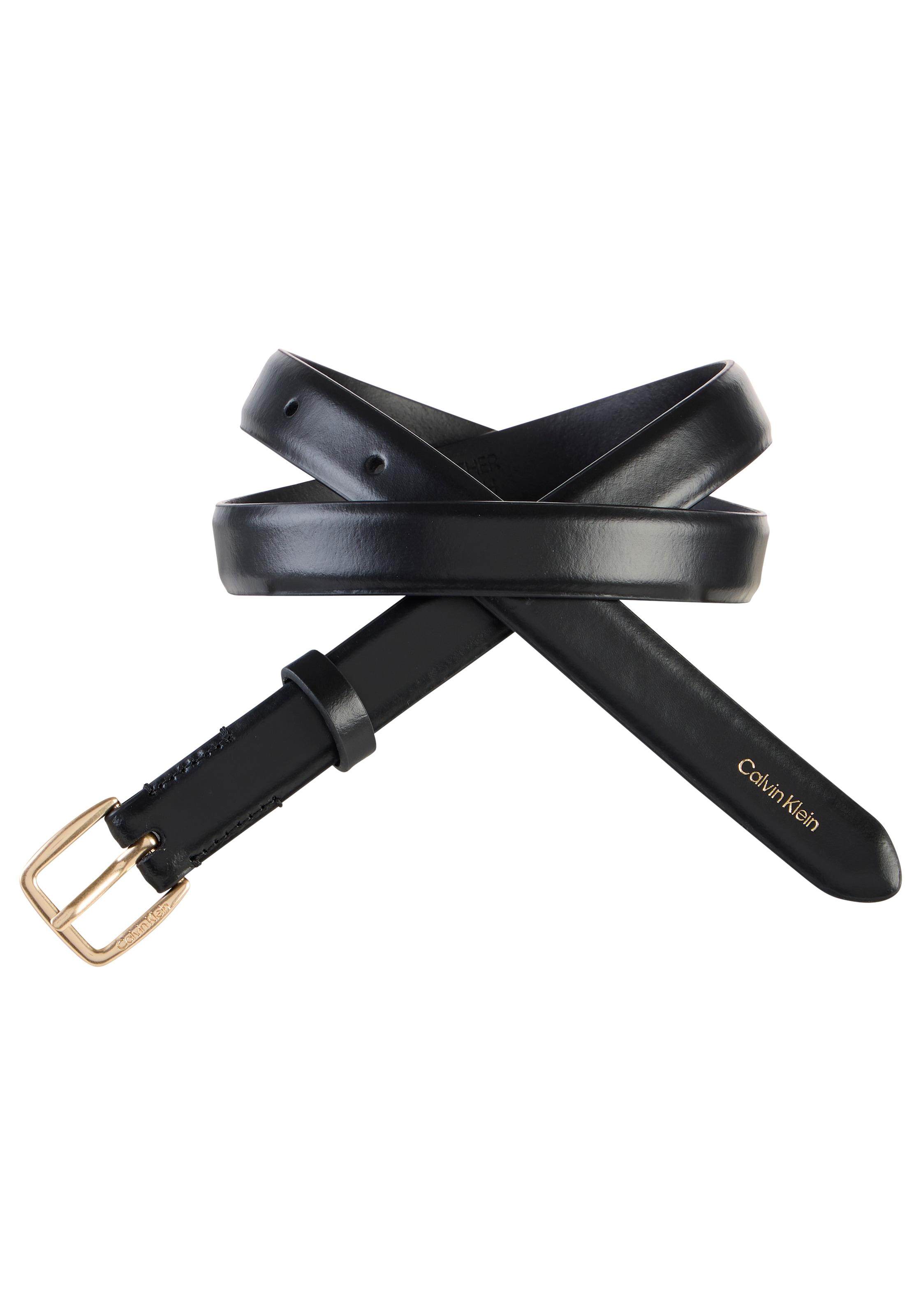 Calvin Klein Ledergürtel "ESSENTIAL BUCKLE 20MM" Regular fit und größenverstellbar