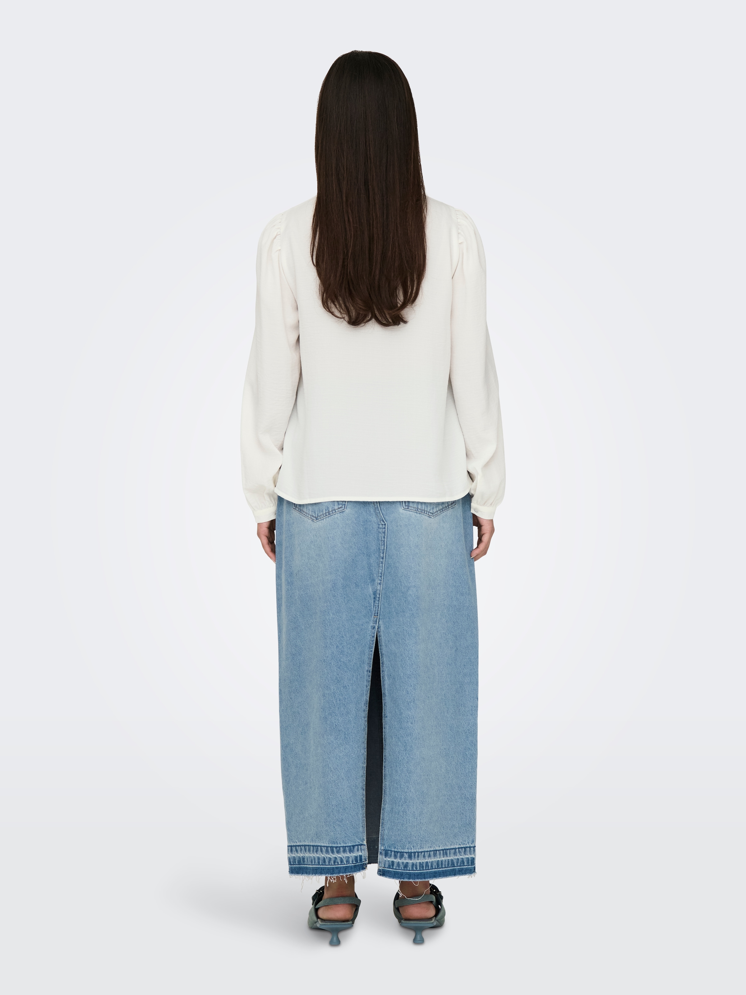 JDY Langarmbluse »JDYRACHEL LIFE L/S PINTUCK TOP WVN NOOS«, im romantischen Look mit Spitzenbordüre