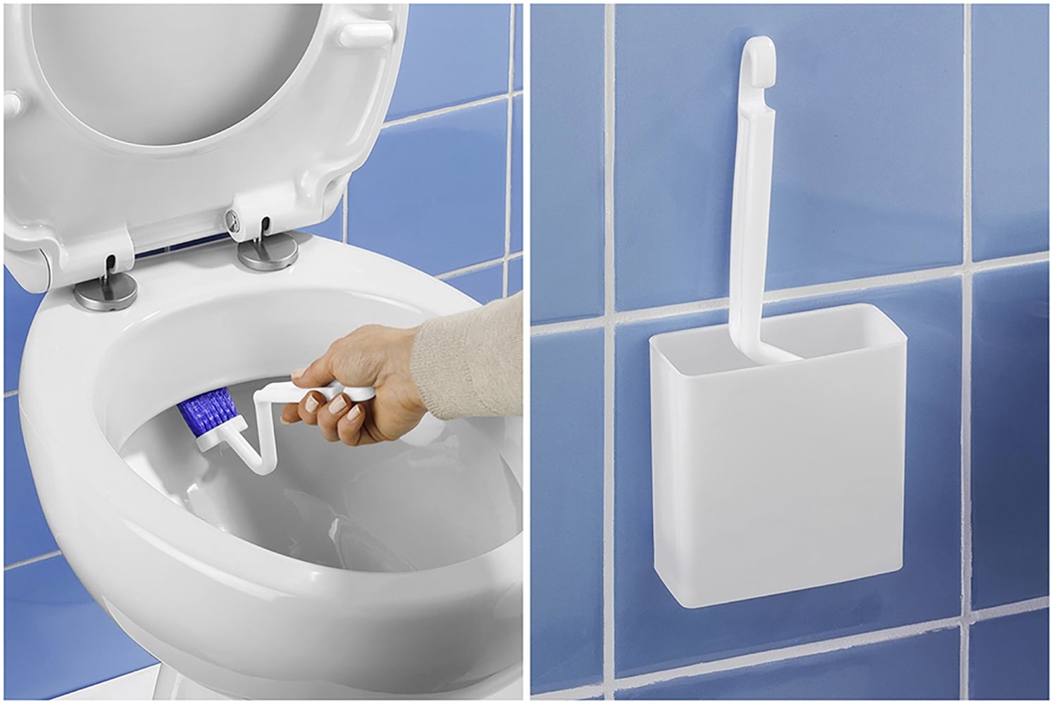 Maximex Reinigungs-Set »WC-Randreiniger und WC-Aktiv-Haftgel«, bei hartnäckigen Verschmutzungen der Toilette, je 500 ml, Ozean-Duft