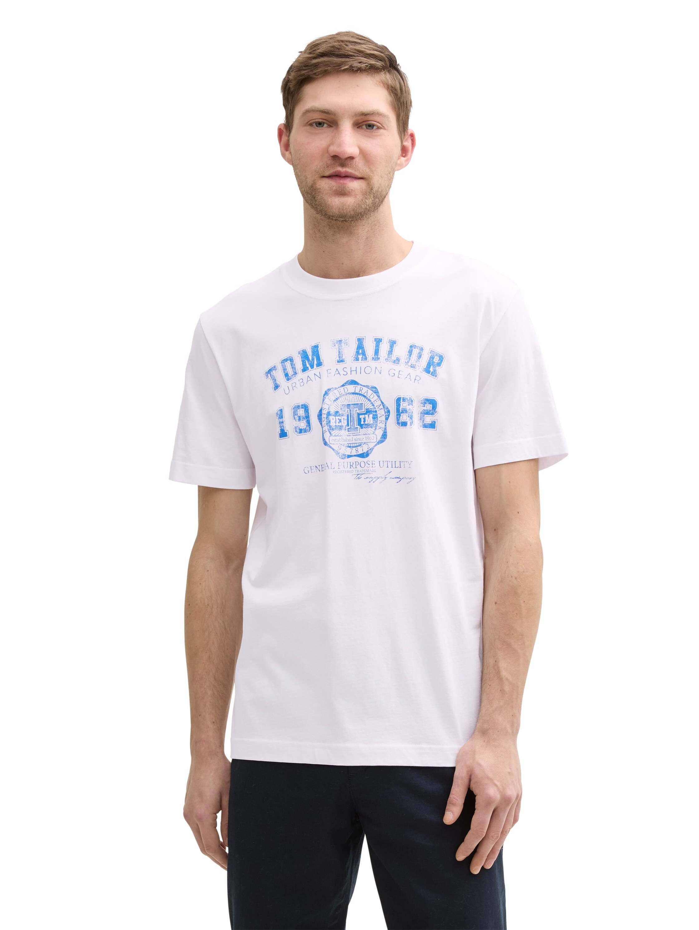 TOM TAILOR T-Shirt Packung, 2 Stk. mit Frontprint günstig online kaufen
