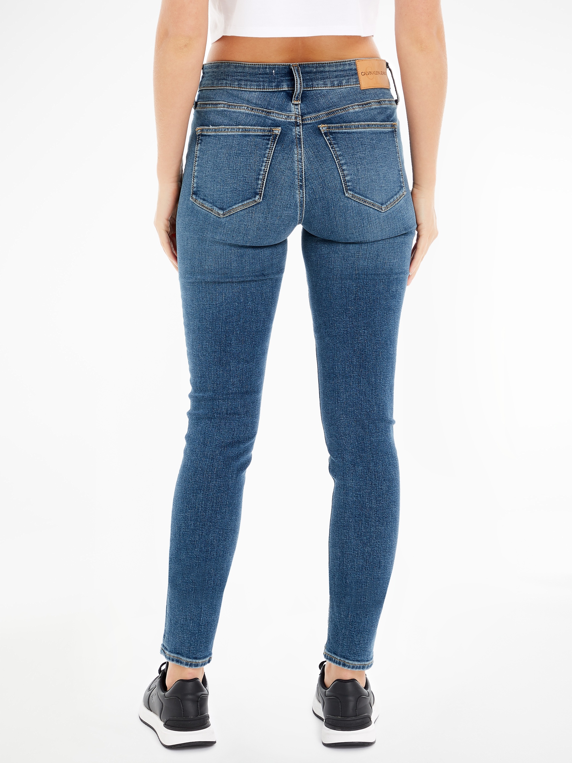 Calvin Klein Jeans Skinny-fit-Jeans "MID RISE SKINNY", 5-Pocket-Form günstig online kaufen