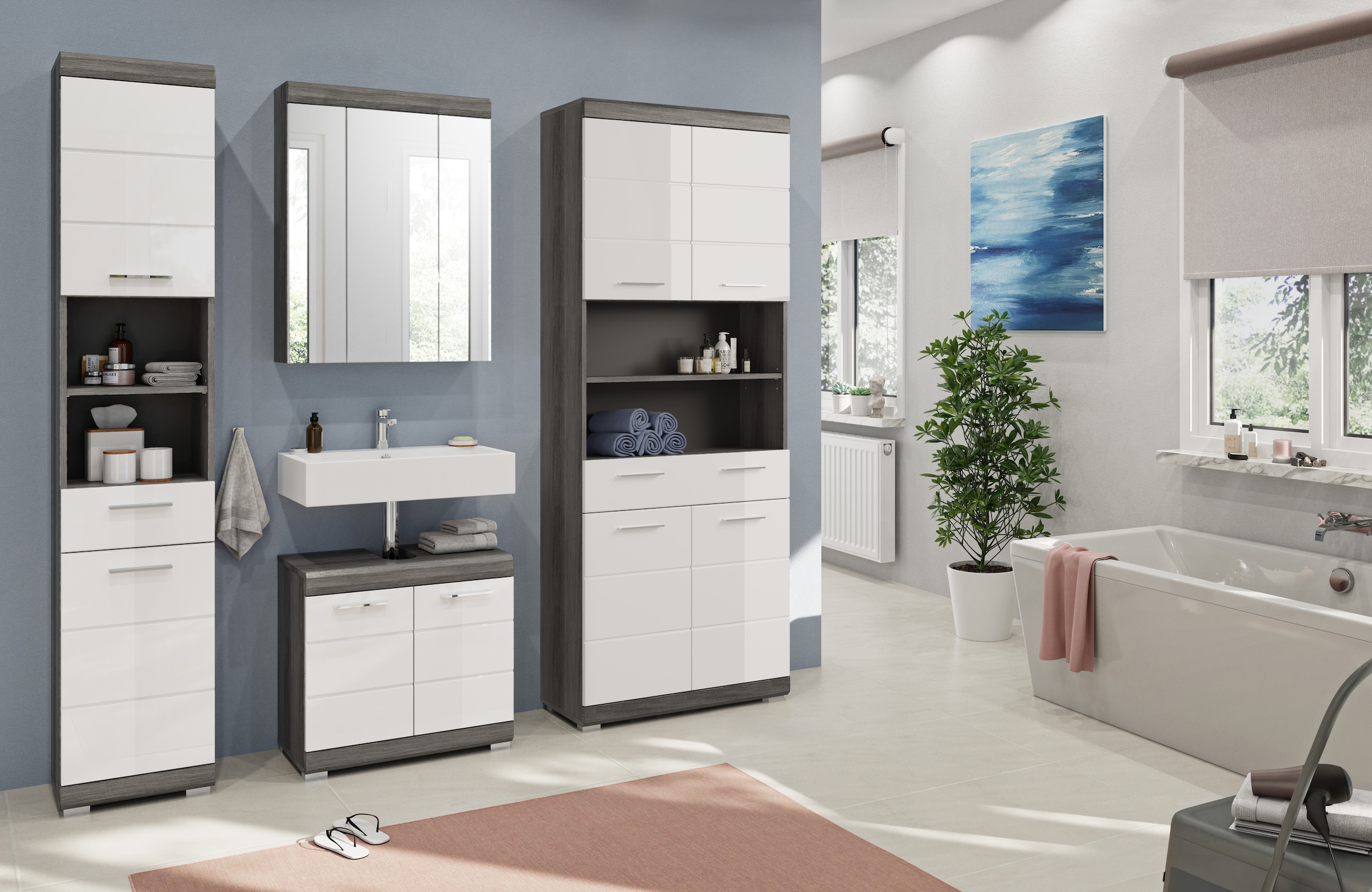 INOSIGN Badmöbel-Set "Siena, 4 teilig, bestehend aus:" Set, TOPSELLER, 4 St günstig online kaufen