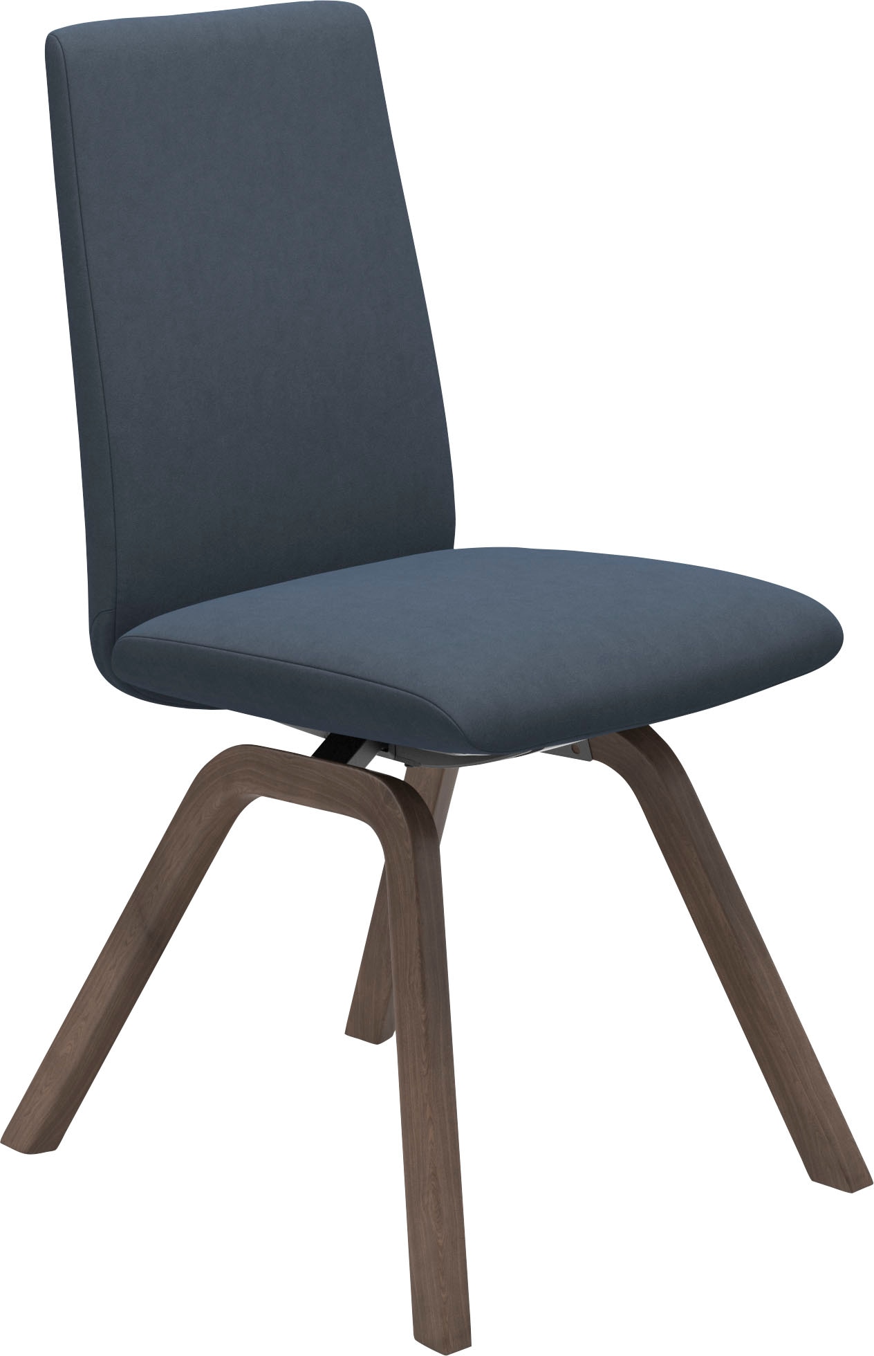 Stressless Polsterstuhl "Laurel", Microfaser DINAMICA, Low Back, Größe M, mit schräggestellten Beinen in Walnuss