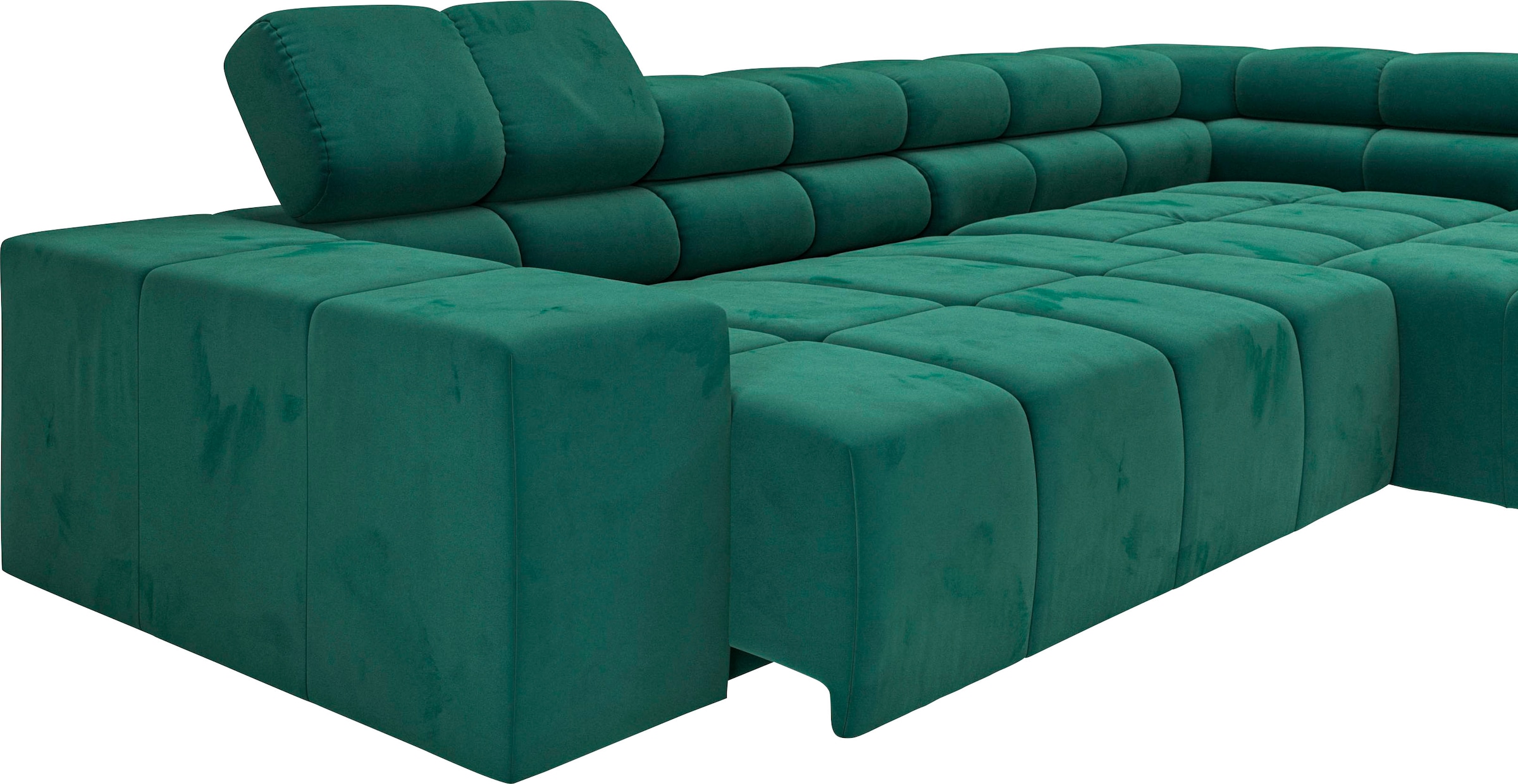 INOSIGN Ecksofa »Ancona incl. Kopfteilverstellung, Breite 319cm, L-Form«, wahlweise motorische Sitztiefenverstellung, auch in Cord + Easy Care