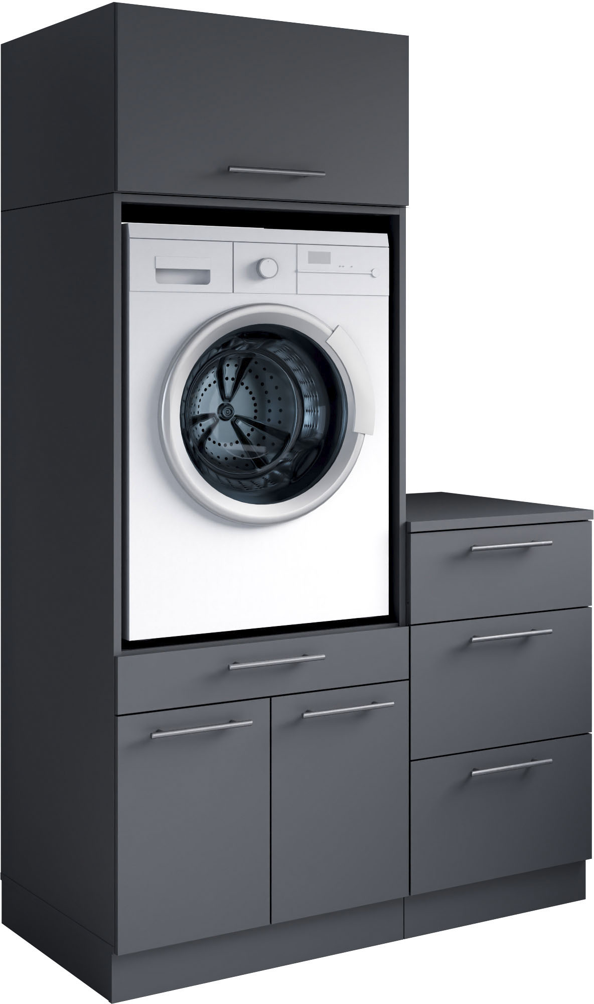 Laundreezy "Laundreezy, 3-tlg. Mehrzweckschrank-Set B/H/T 118/200/68 cm" 3 Stk. tlg.