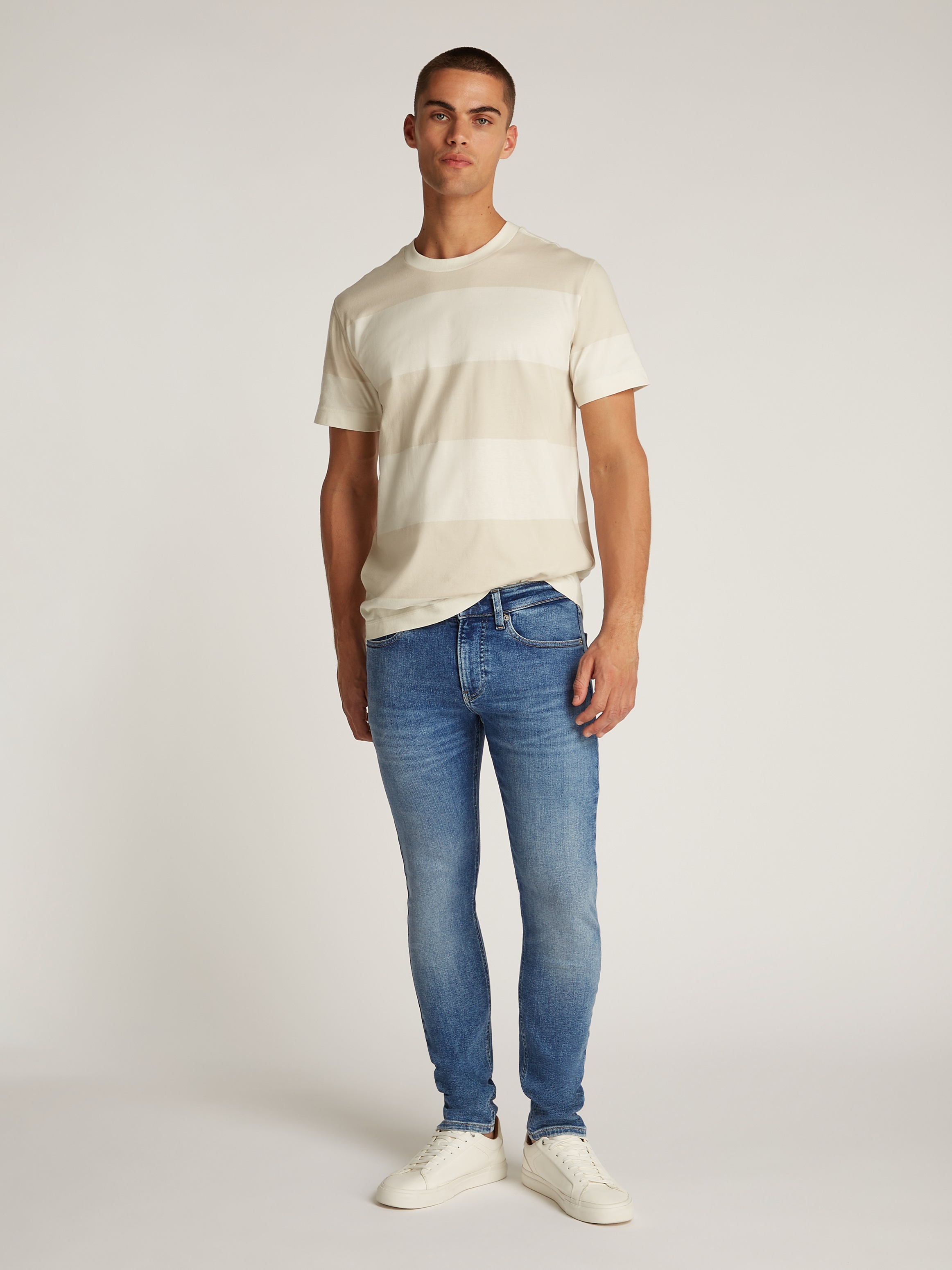 Calvin Klein Jeans Skinny-fit-Jeans »SKINNY«, Coinpocket, Logostickerei