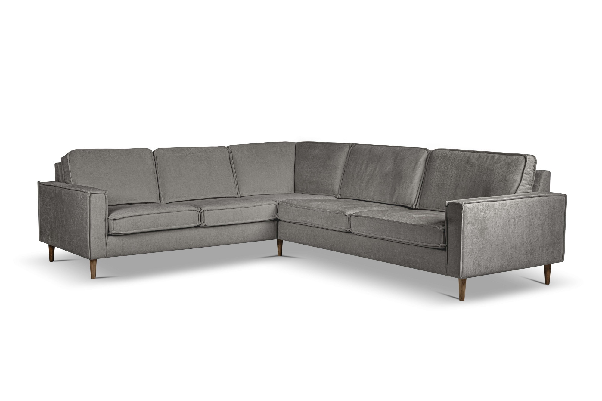 Home affaire Ecksofa »Pinto Skandi, 290 cm, Chenille, Struktur, Ottomane links / rechts«