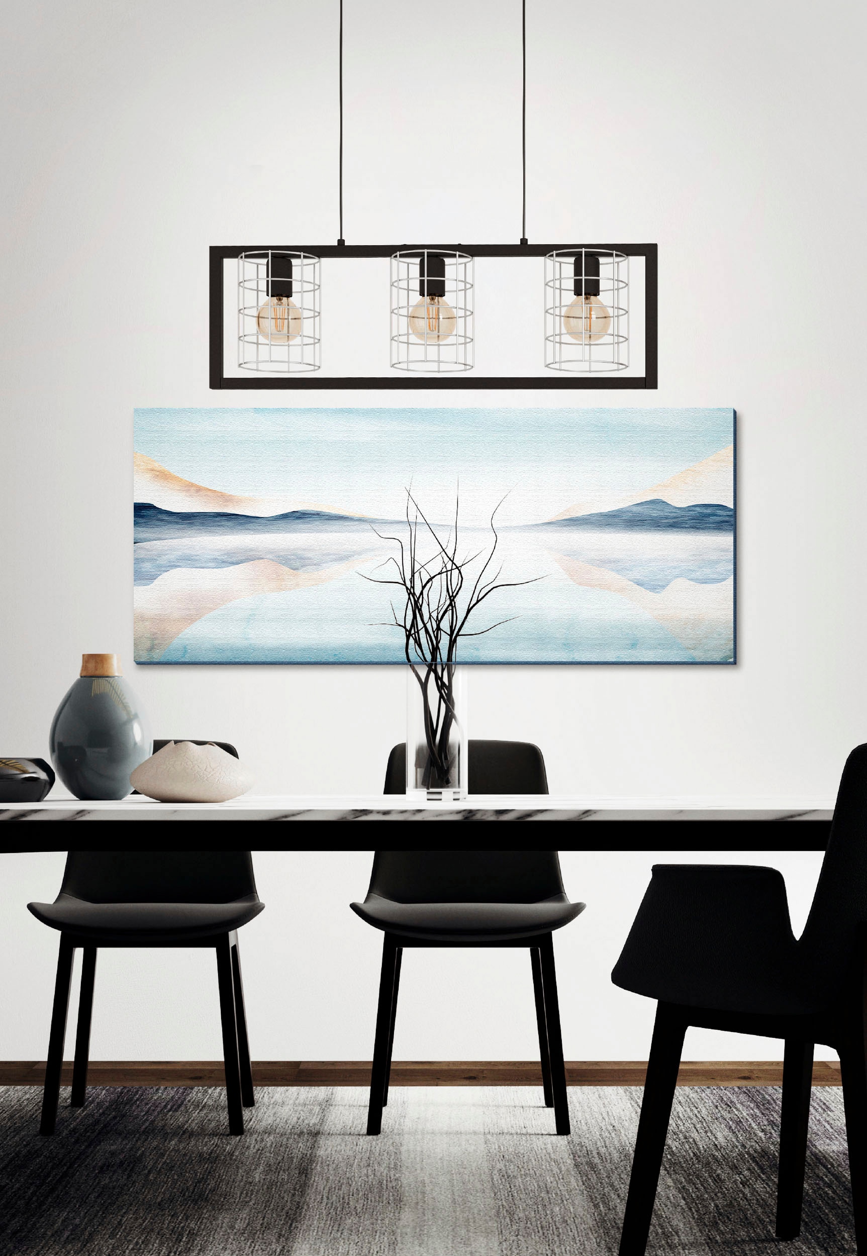 EGLO Hängeleuchte »JUBILY« E27 1 Stk. Hängeleuchte in schwarz aus Stahl  -  exkl. E27 - 40W