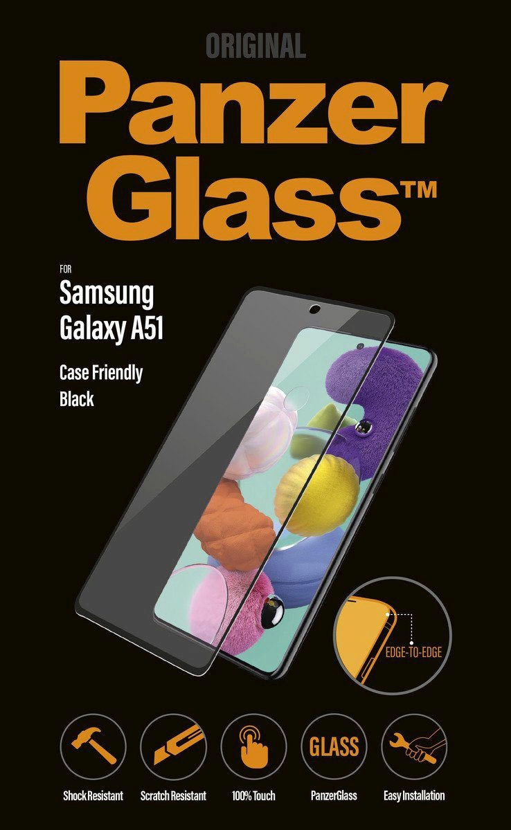 PanzerGlass Displayschutzglas »Schutzglas Case Friendly für Samsung Galaxy A51«, für Samsung Galaxy A51