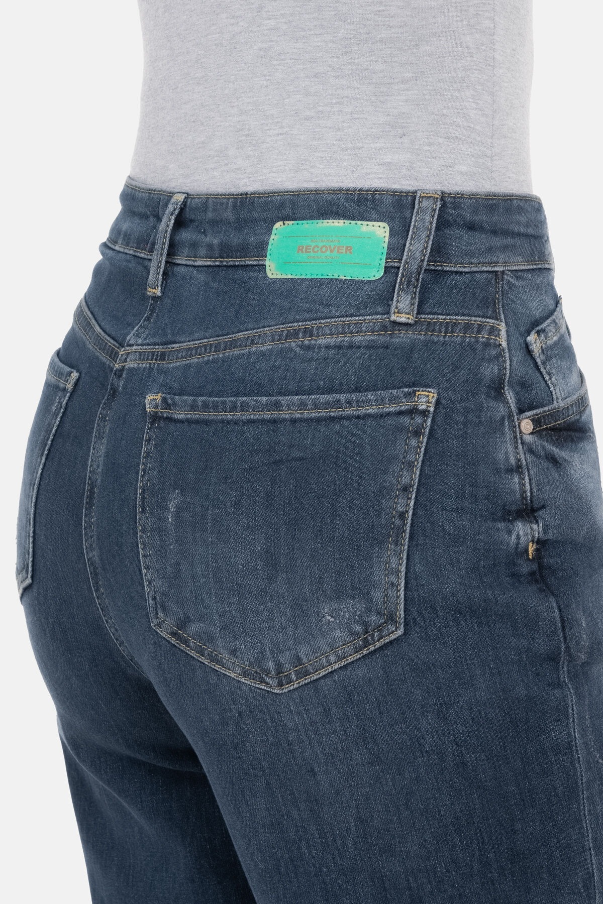 Recover Pants 5-Pocket-Jeans »Gianna«, mit diagonalem Verschluss