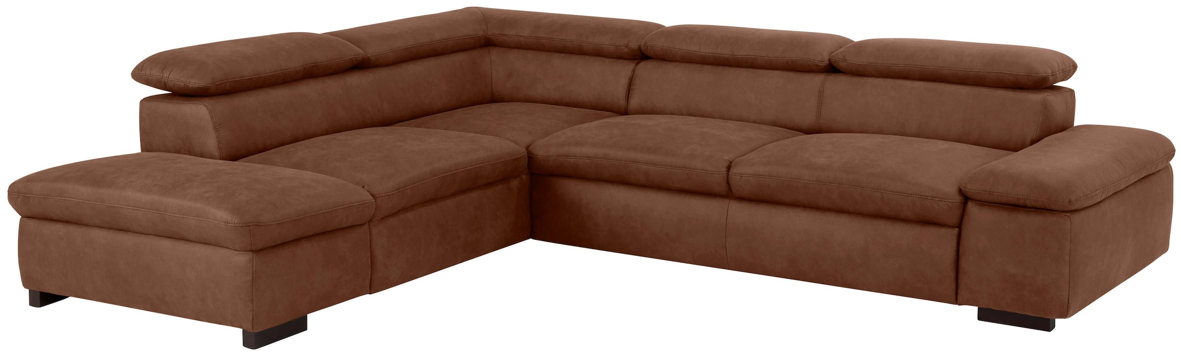 OTTO home Ecksofa "Alberto L-Form" mit Kopfteilverstellung, wahlweise mit Schlaffunktion