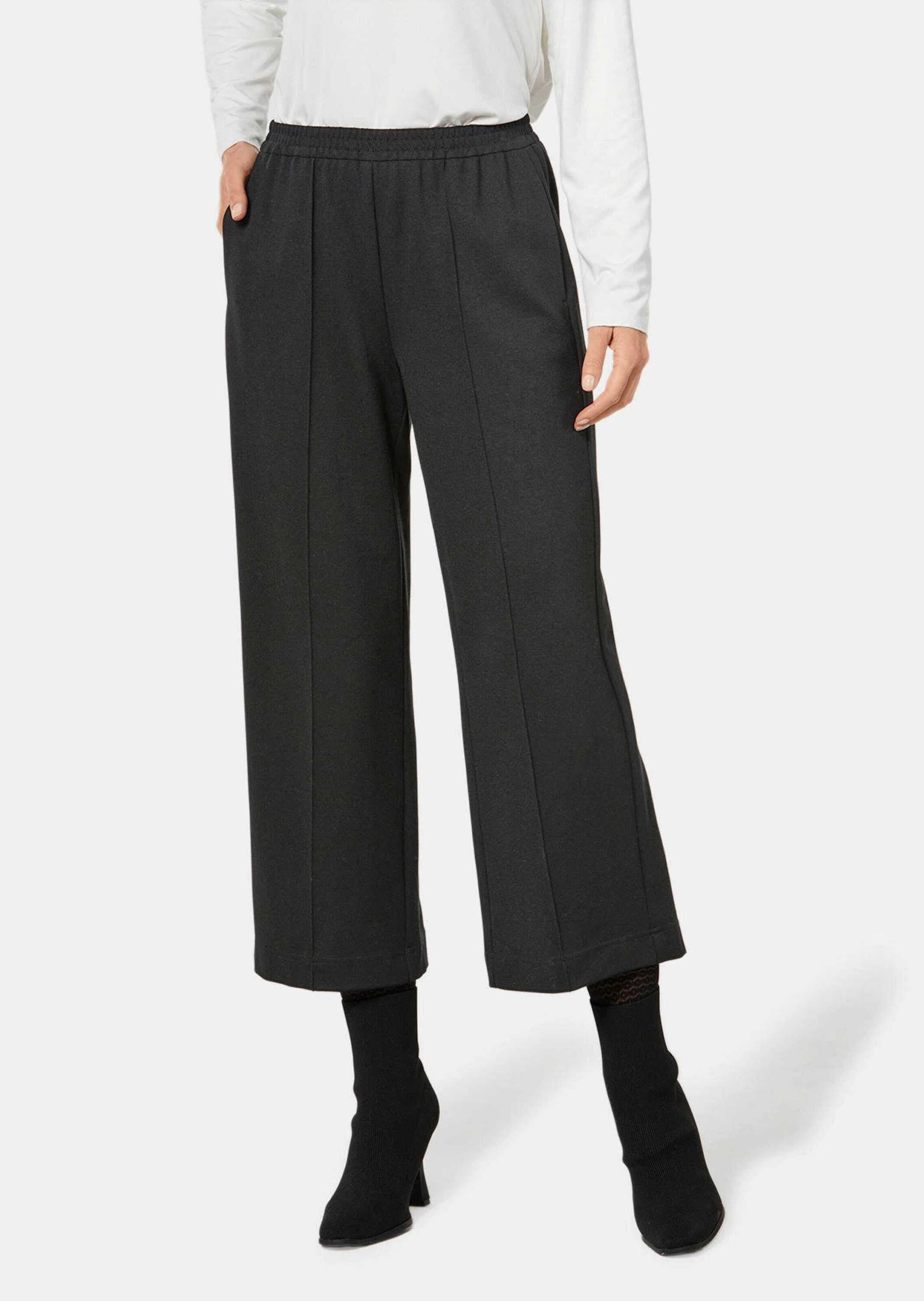 GOLDNER 7/8-Hose »Culotte Moderne Hose mit streckenden Biesen«