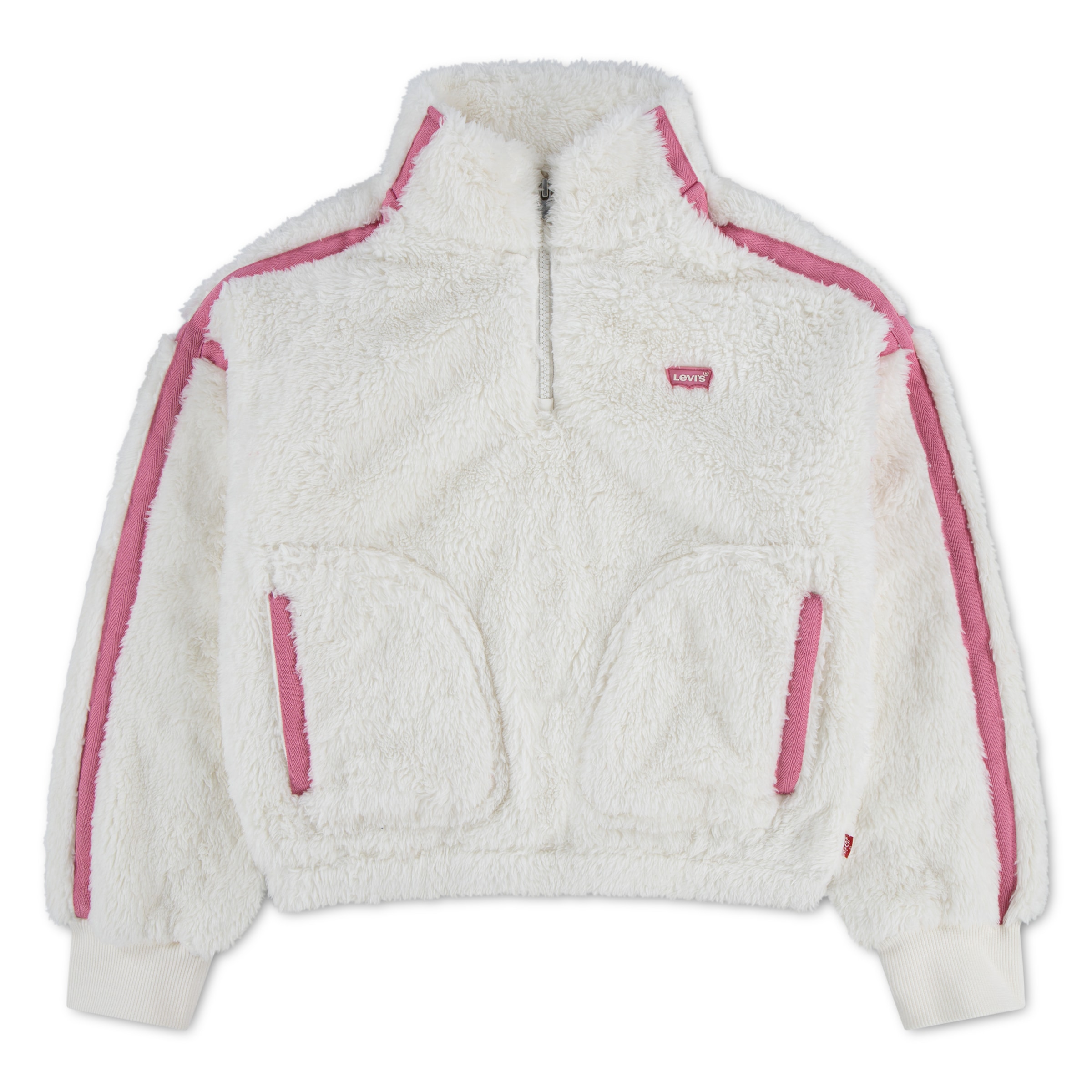Levis Kids Sweatshirt "LVG SHERPA HALF ZIP", aus Teddyplüsch - for Girls