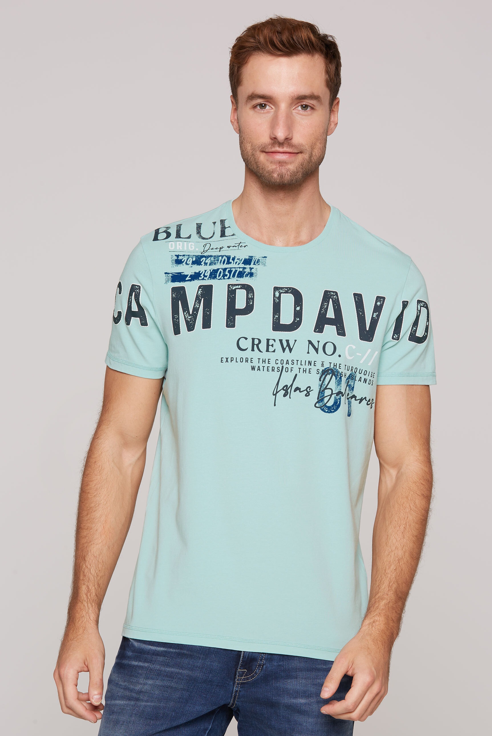 CAMP DAVID Rundhalsshirt, mit Baumwolle günstig online kaufen