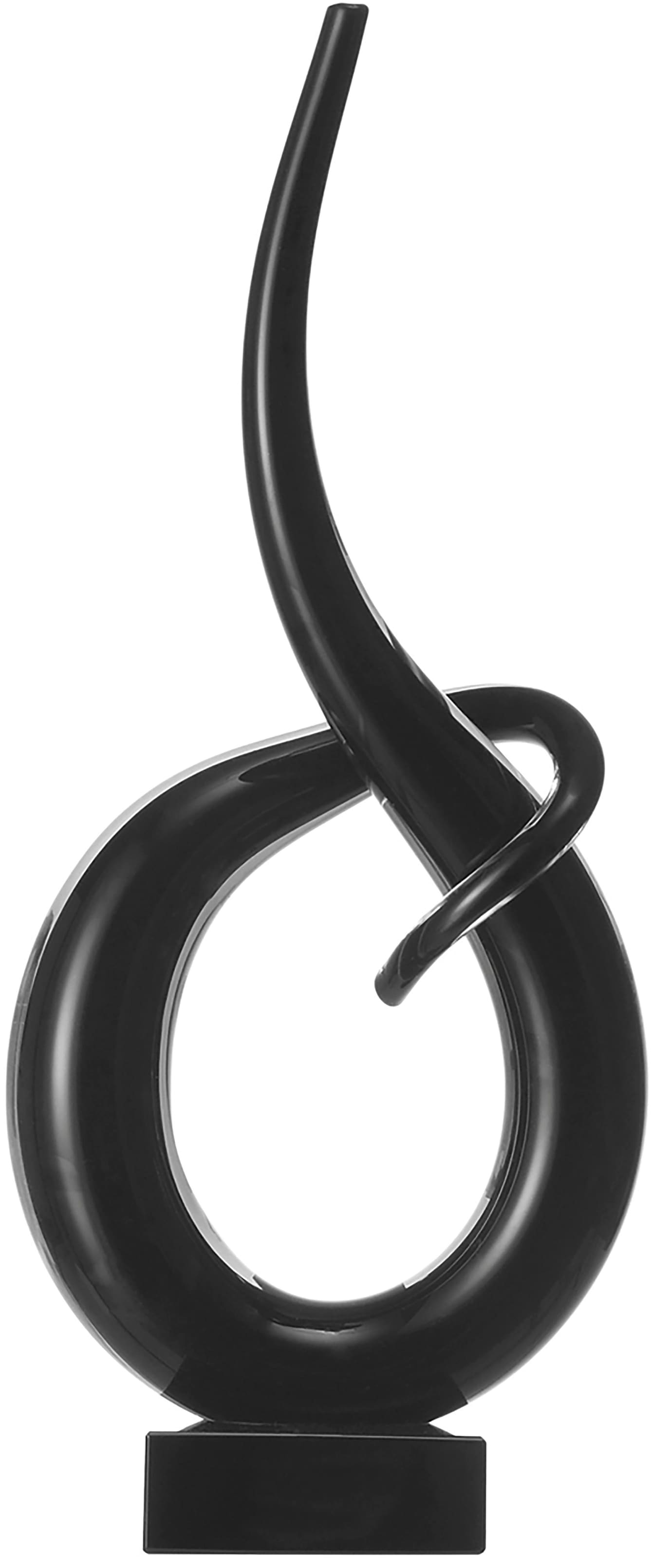 LEONARDO Dekofigur "Skulptur 35 cm schwarz Fusion" günstig online kaufen