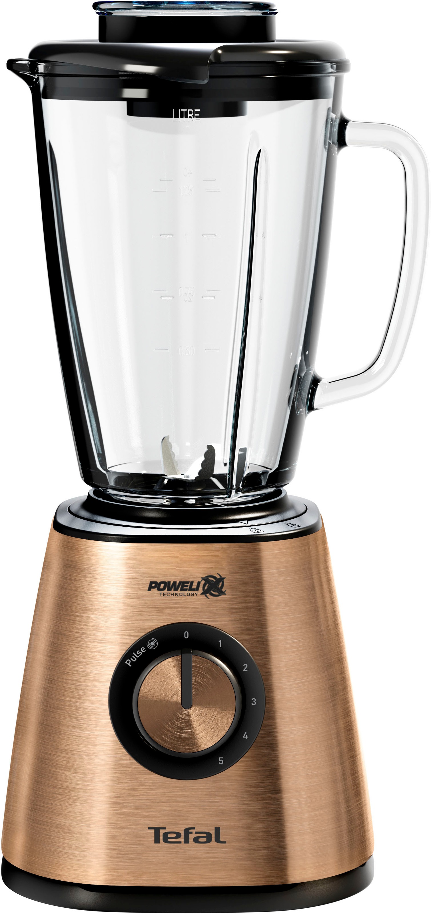 Tefal Standmixer "BL439G Coppertinto", 800 W, 1,75 L Fassungsvermögen, stoßfestes Thermoglas