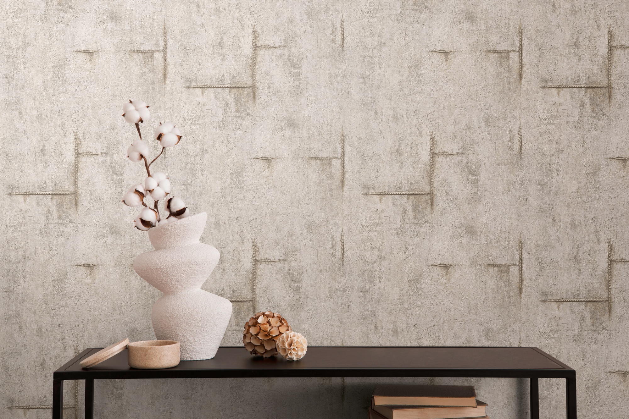 CosmoLiving by Cosmopolitan Vliestapete "Graphite Groove-Edge Betonoptiktapete" matt strukturiert Betonoptik mit modernem Industrial-Charme