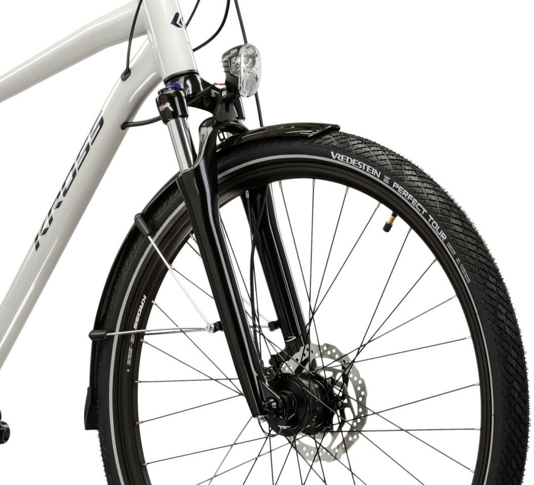 Kross Trekkingrad »Herren-Trekkingrad 28" Trans 5.0 Grau 18 Gänge« 18 Gang Shimano CUES U3020 Schaltwerk Kettenschaltung