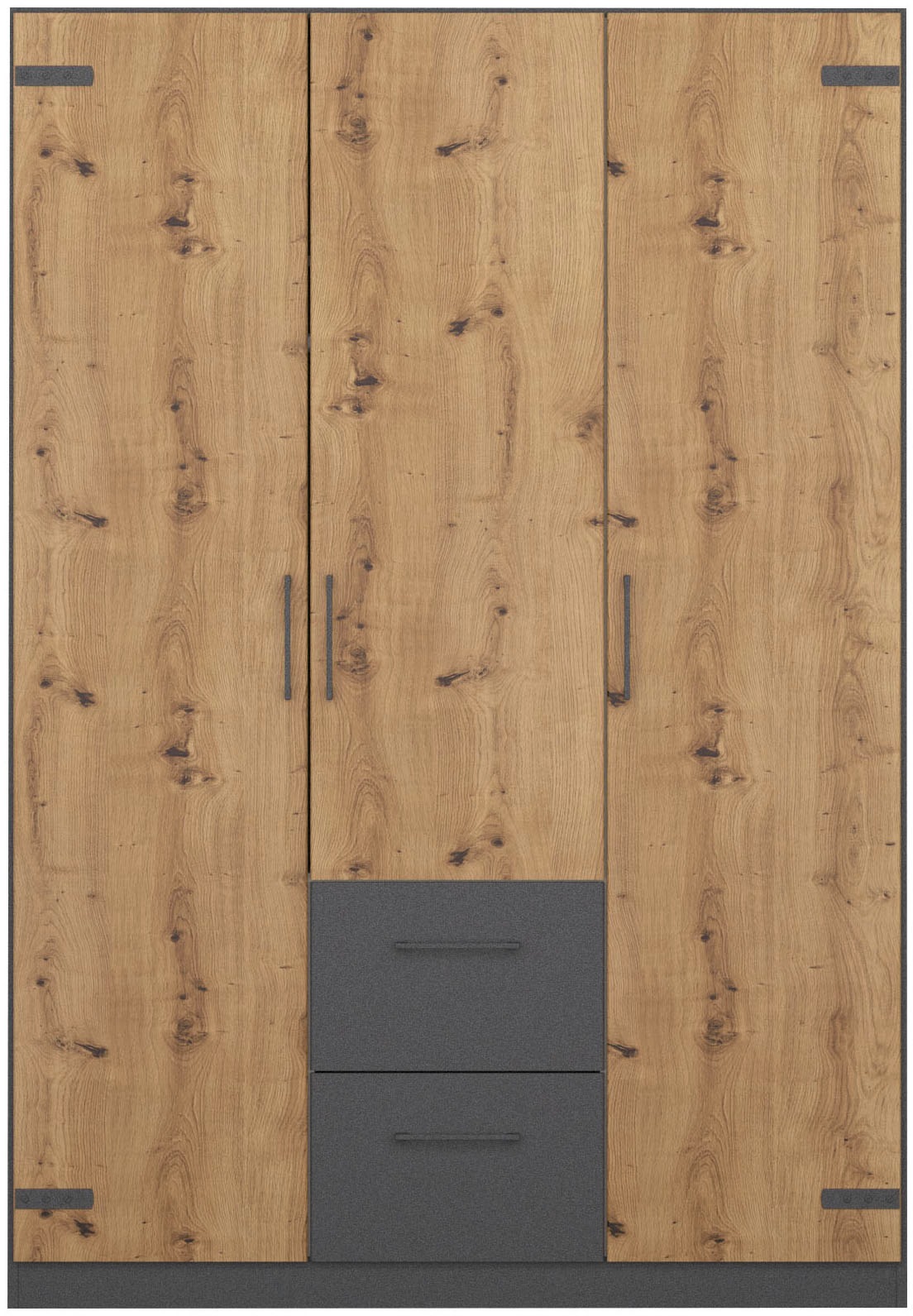 rauch Drehtürenschrank "Holmes" im Industrial Style, mit Schubkästen, mit o günstig online kaufen