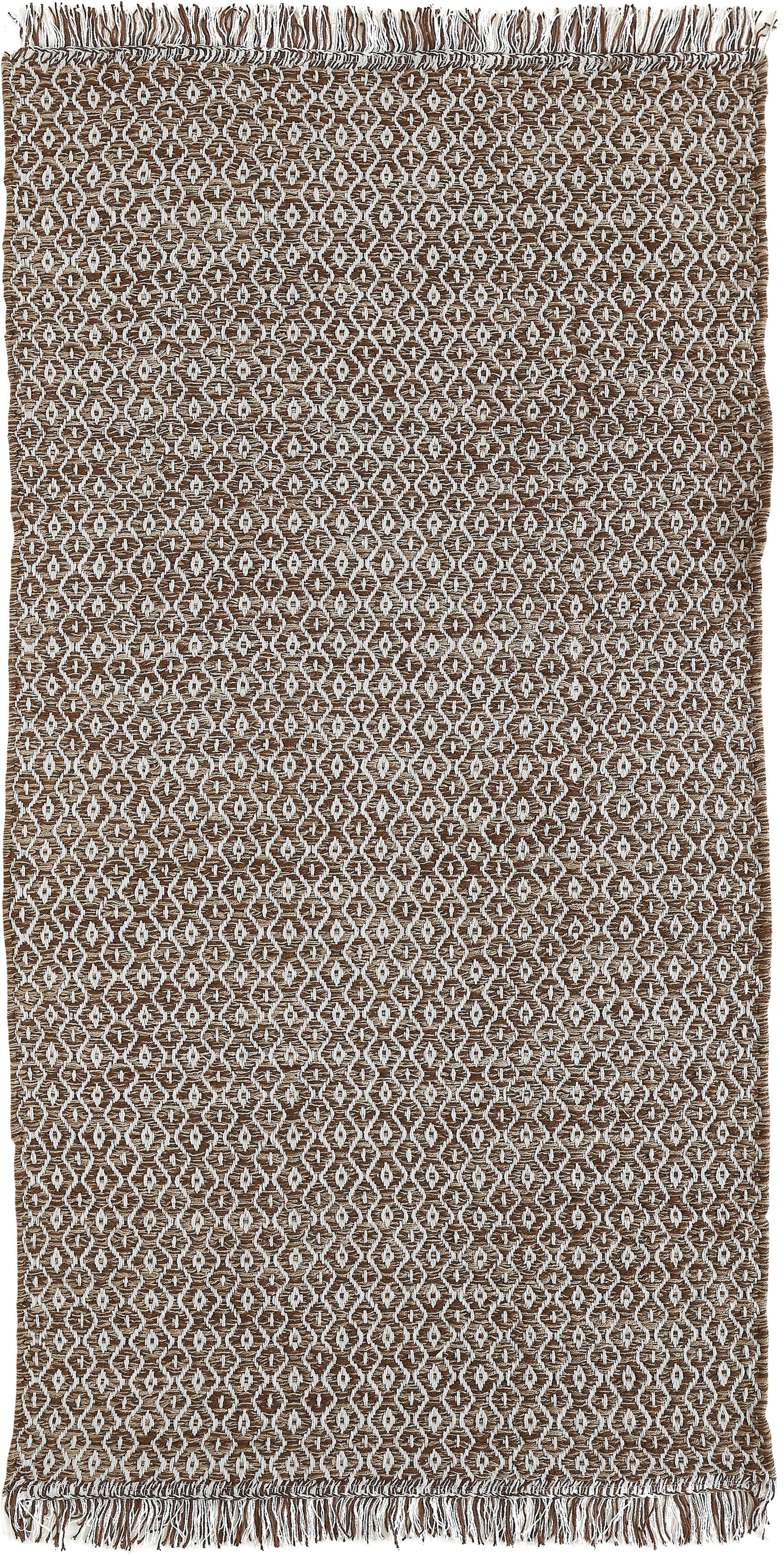 my home Teppich "Nivala" rechteckig 10 mm Höhe Flachgewebe, Rauten Motiv, r günstig online kaufen