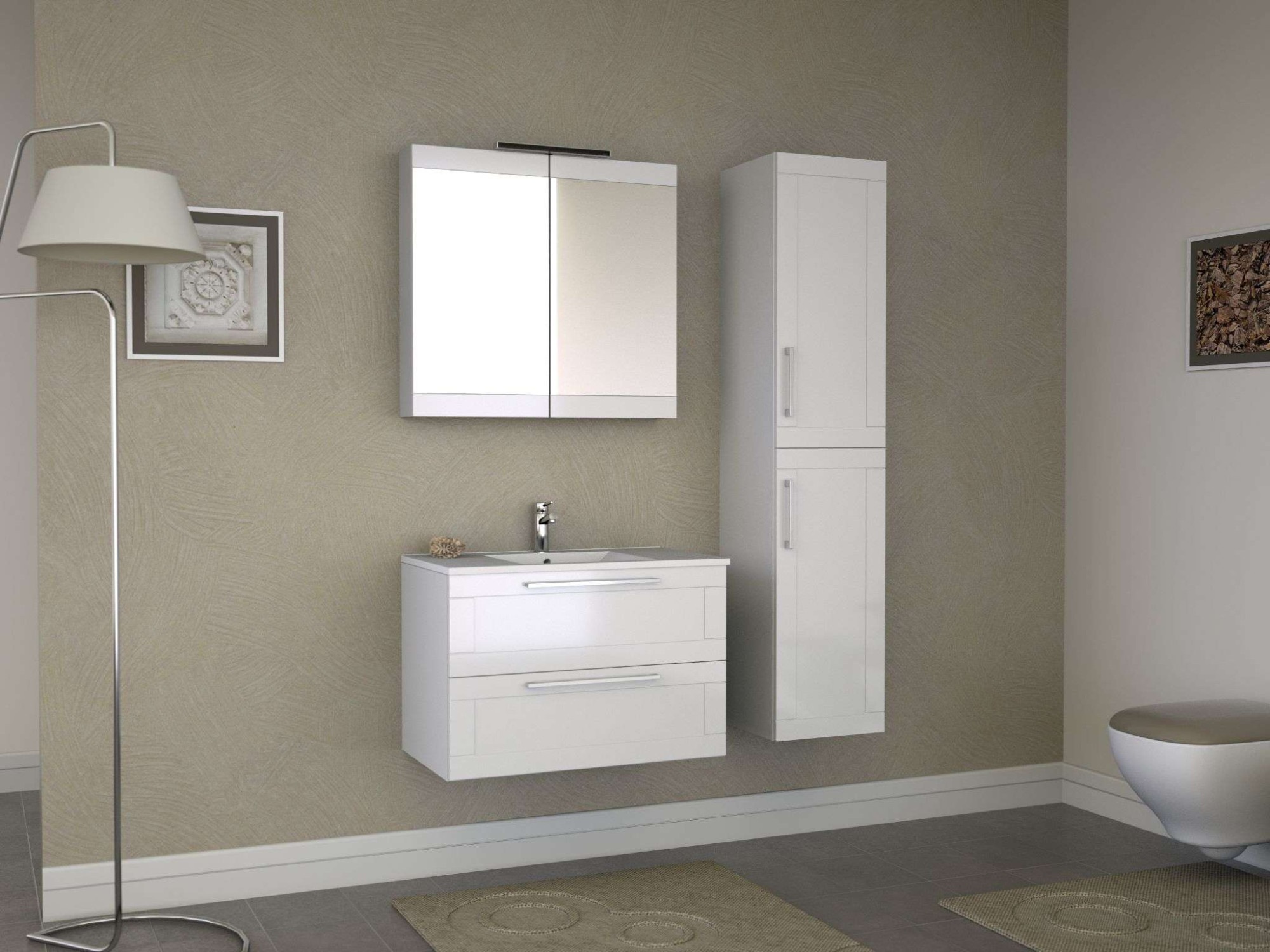 welltime Badezimmerspiegelschrank "Serena Retro", FSC-zertifiziertes Materi günstig online kaufen