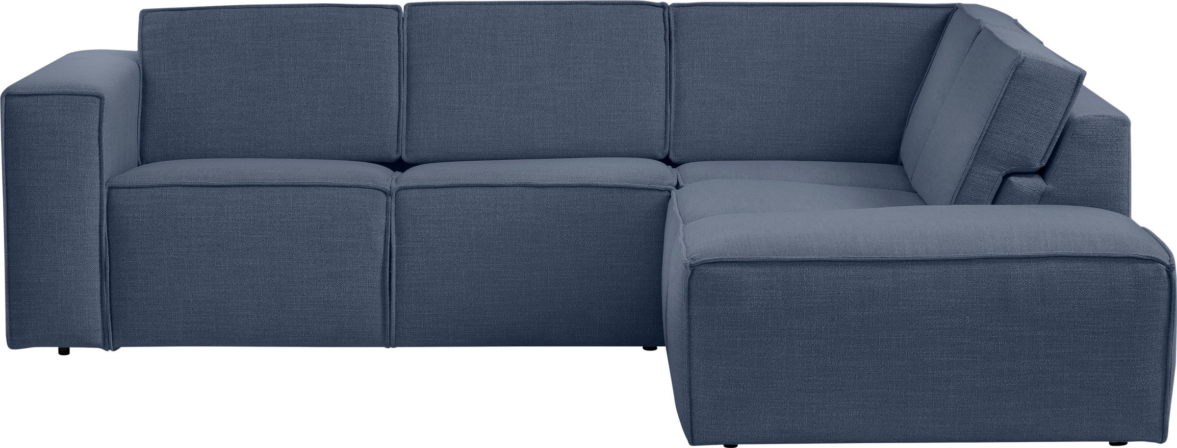 TRENDMANUFAKTUR Ecksofa »Dice, aktuelles Design, L-Form, mit komfortabler«, Sitztiefenverstellung und Kaltschaumpolsterung toller Sitzkomfort