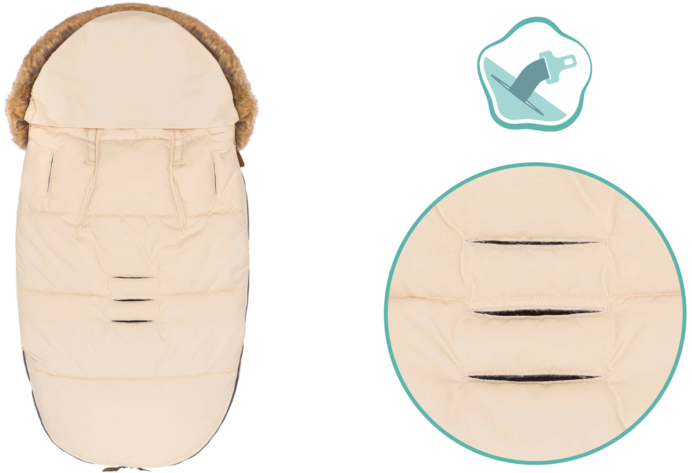 Fillikid Fußsack »Manaslu Winterfußsack, ivory«